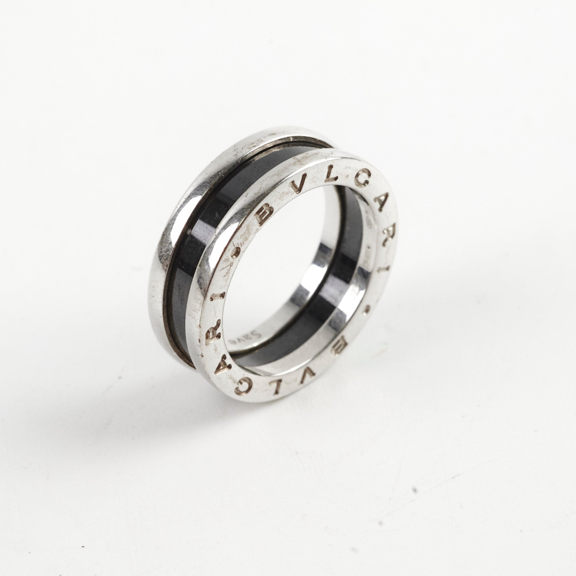 Bvlgari Save The Children Silver Ring Size 54 - Elegant Charity Jewelry for Women, Perfect for Gifts, Weddings & Special Occasions