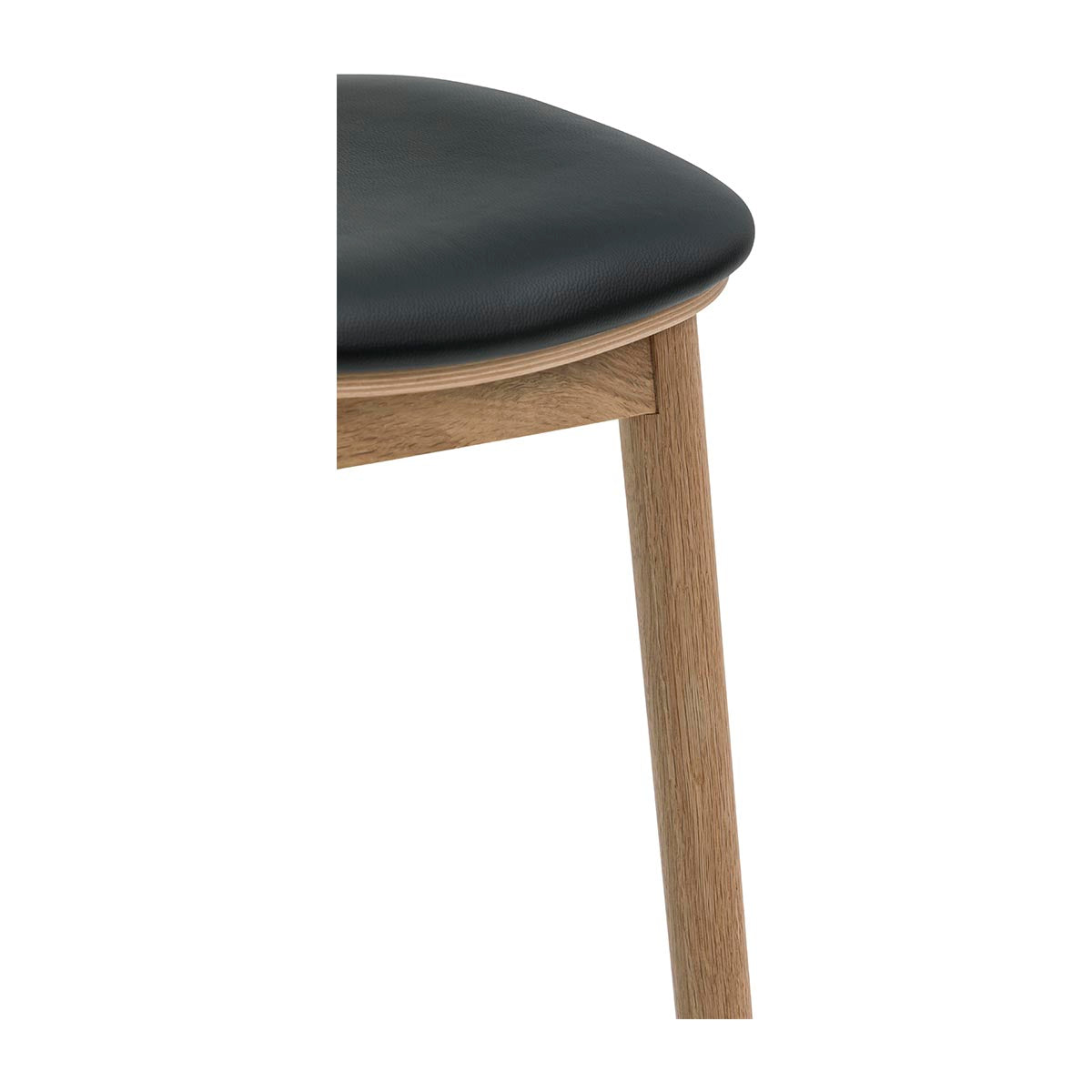 Premium Lando Leather Backless Bar Stool - Modern Counter Height Stool for Kitchen Island, Breakfast Nook & Home Bar - Comfortable PU Leather Seat with Chrome Metal Base