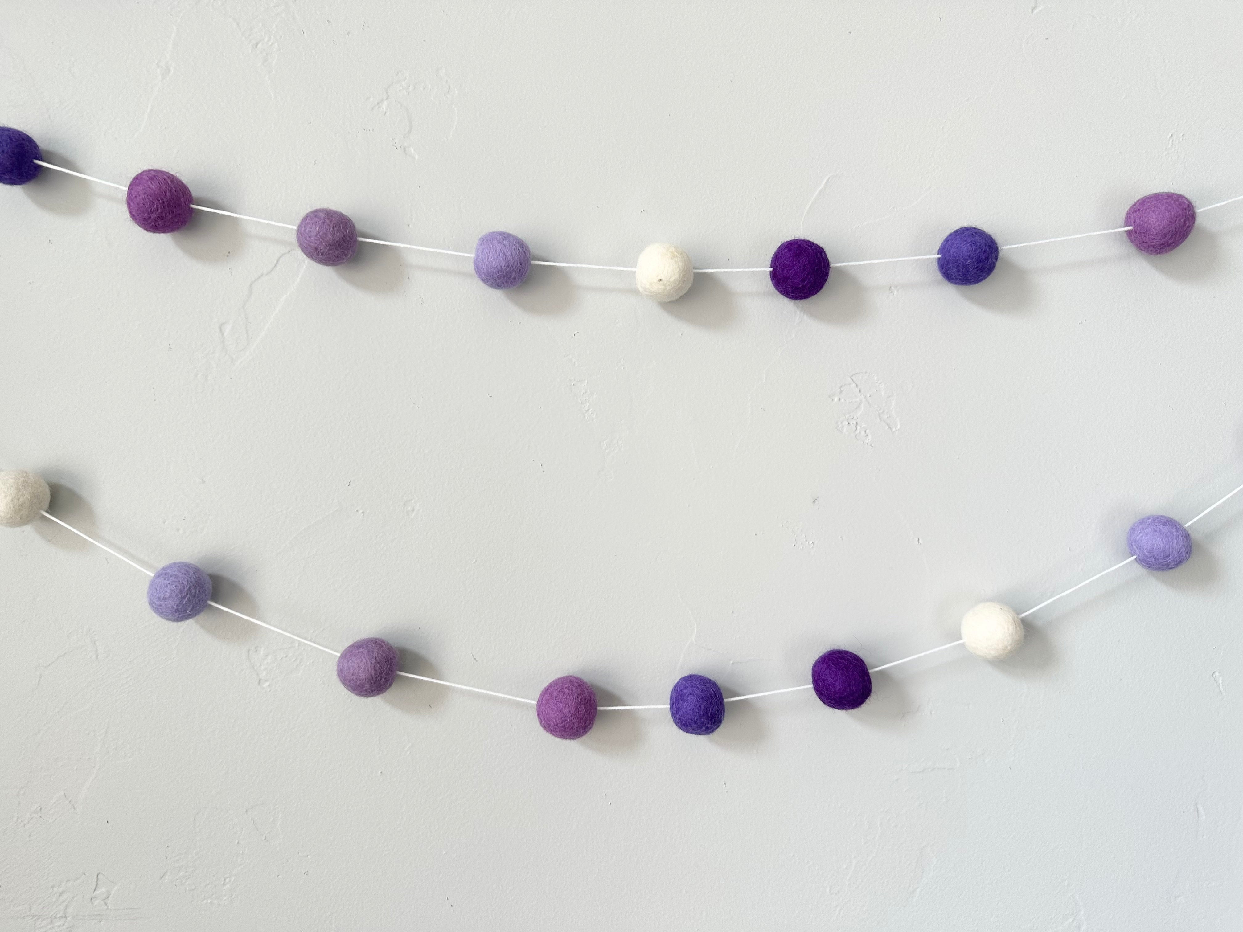 Gradient of Purples Garland - Elegant Purple Ombre Floral Garland for Weddings, Home Decor & Party Decorations