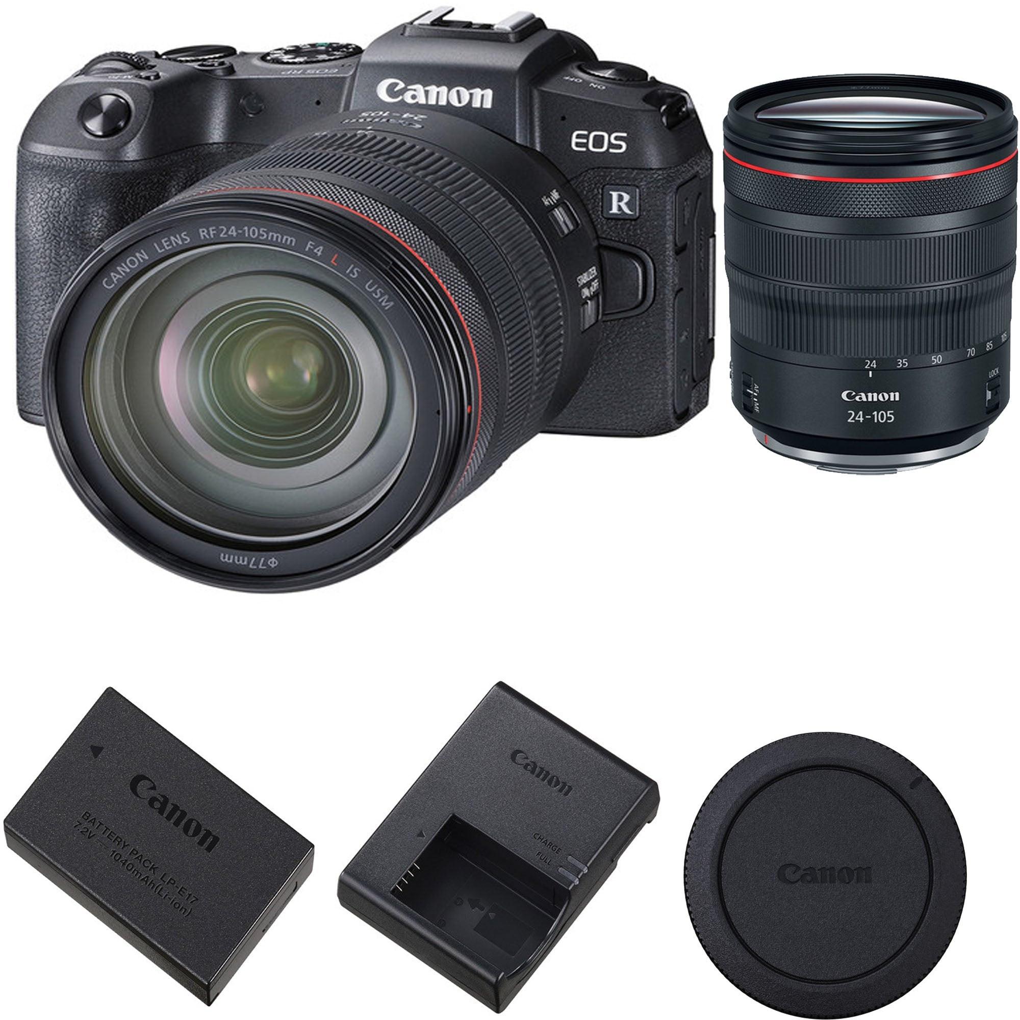 Canon EOS RP Full Frame Mirrorless Digital Camera with RF 24-105mm f/4L IS USM Lens Kit - Professional Photography, Vlogging & Travel