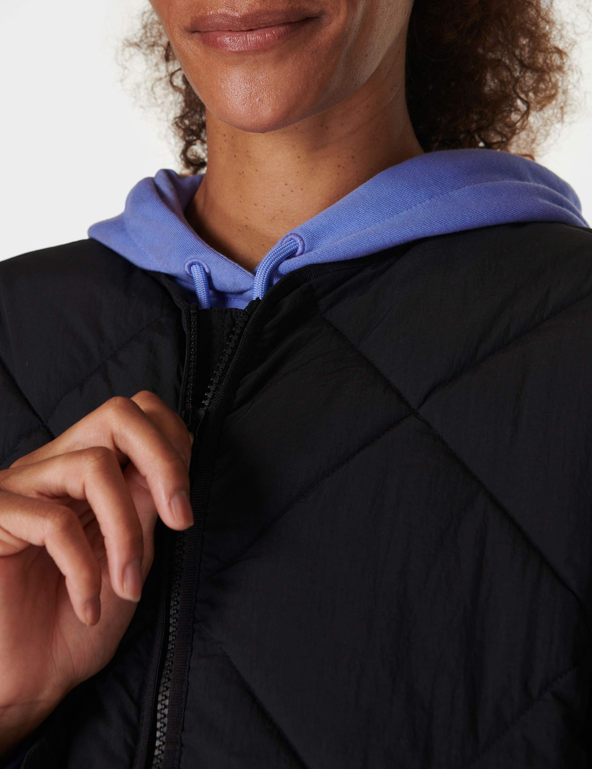 On The Move Quilted Jacket for Women - Stylish Black Lightweight Outerwear for Travel, Hiking & Everyday Wear