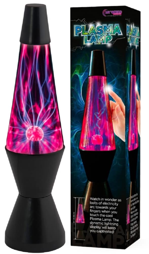 Funtime Gifts 14.5 Inch Plasma Ball Lamp - Touch Sensitive Lightning Globe for Home Decor, Science Experiments & Relaxation - Perfect for Bedroom, Office & Party Decorations