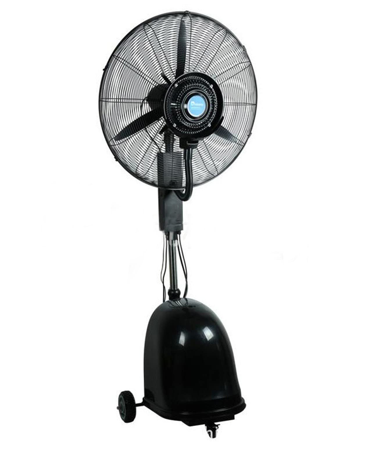 TECHTONGDA 26-Inch Industrial Pedestal Fan with Misting, Oscillation & Humidifying - Powerful Cooling for Warehouses, Patios & Outdoor Workspaces