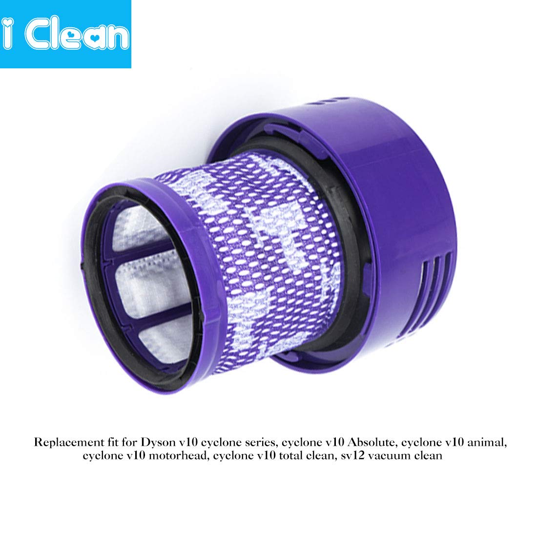 4-Pack Dyson V10 Vacuum Replacement Filters - Compatible with V10 Cyclone, Absolute, Animal, Total Clean, SV12 & V15 Series - High-Efficiency HEPA Filtration for Pet Hair, Dust & Allergens - Perfect for Home Cleaning & Allergy Sufferers
