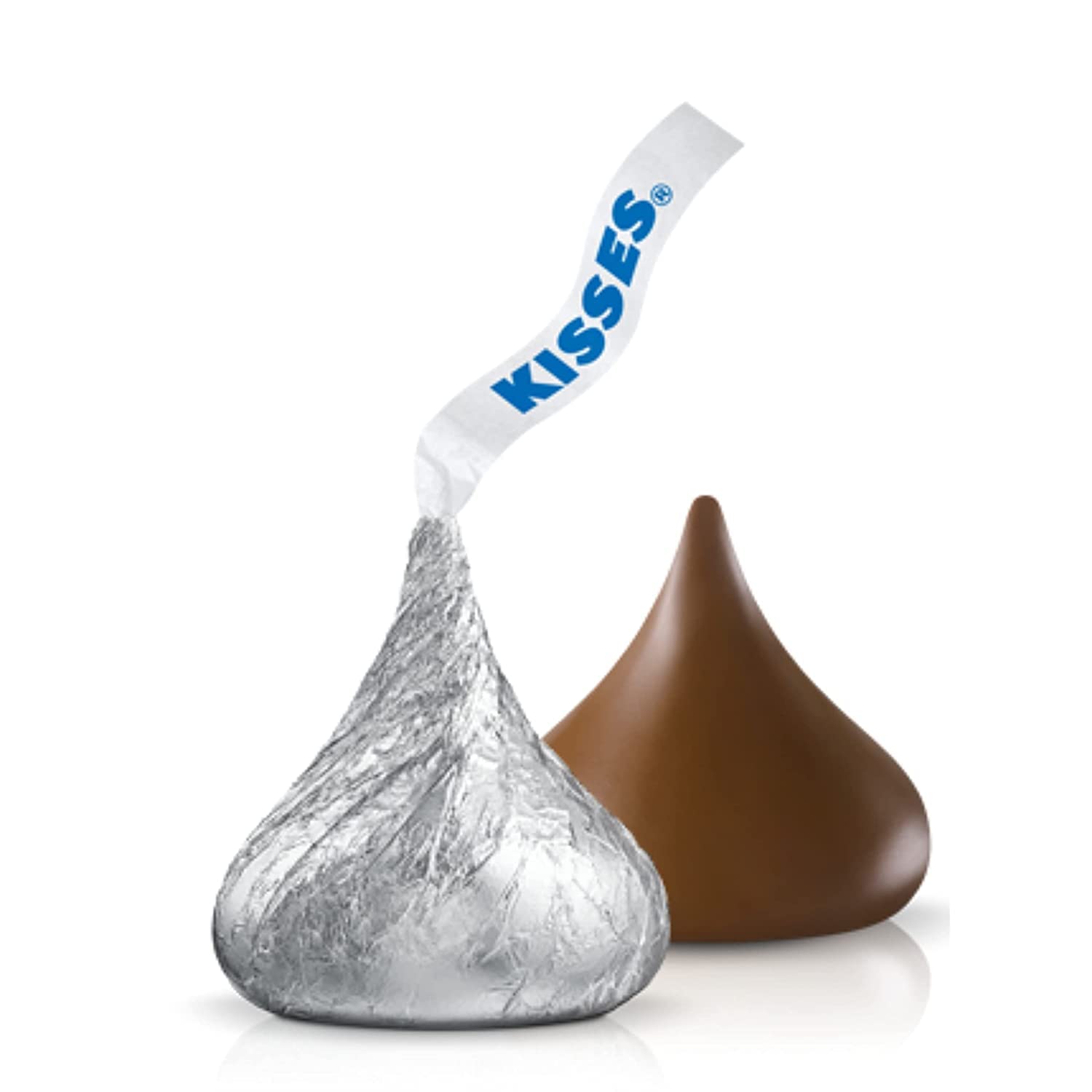 Hershey's Kisses Milk Chocolate Candy in Silver Foil - 1 Pound Bulk Bag for Baking, Parties & Gift Giving