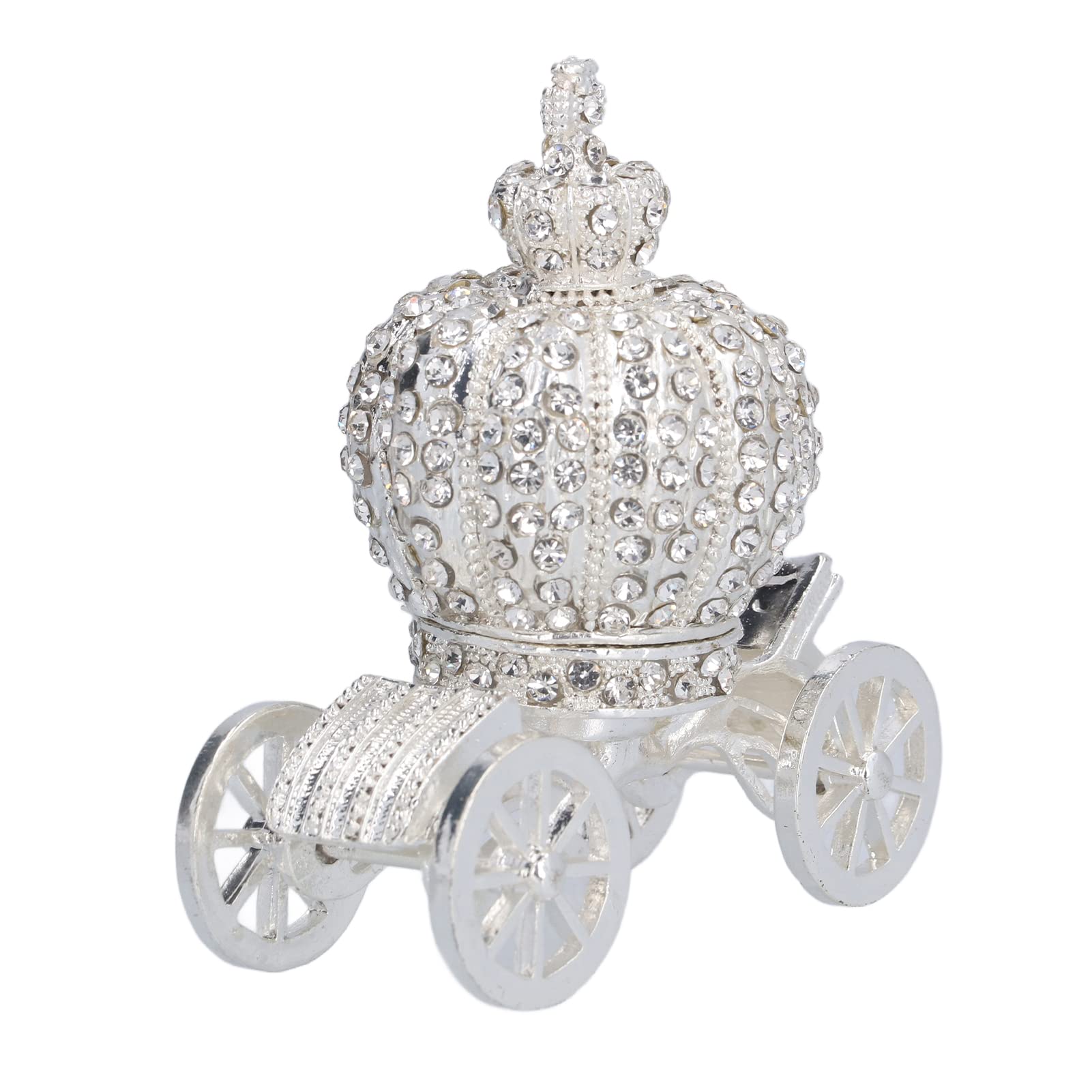Velaurs Jewelry Holder - Pumpkin Carriage Shaped Jewelry Storage Box for Earrings, Necklaces & Rings | Elegant Tabletop Decor & Perfect Gift for Women | Ideal for Bedroom Vanity, Wedding Display & Jewelry Organization