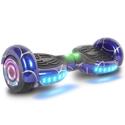 Spider Hoverboard - 6.5'' Self-Balancing Electric Scooter with Bluetooth Speaker & LED Lights for Kids - Perfect for Indoor & Outdoor Fun, Birthday Gifts & Teen Activities