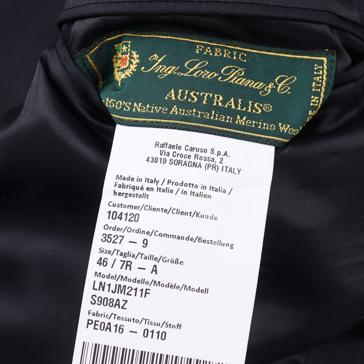 Premium Caruso Black Super 150s Wool Suit for Men - Italian Tailored Business Formal Wear - Perfect for Weddings, Office & Special Occasions