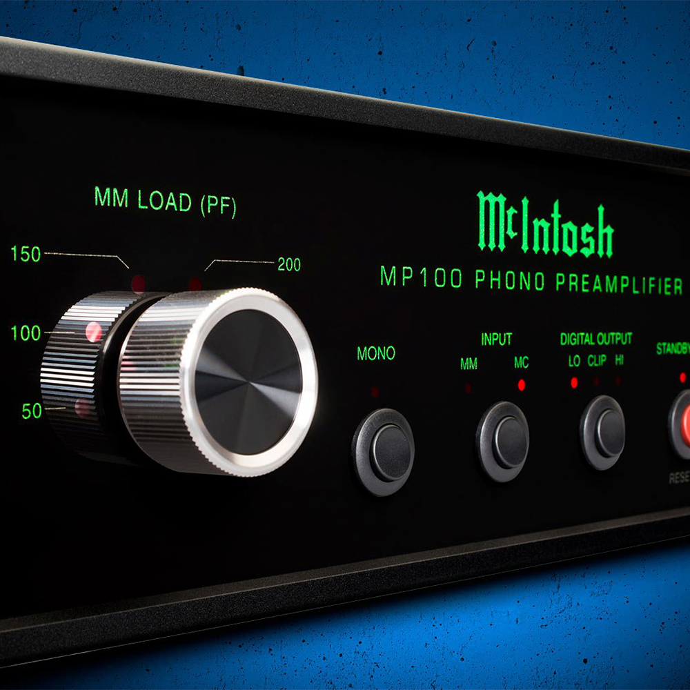 McIntosh MP100 High-End Phono Preamplifier - Audiophile Turntable Preamp with Premium Sound Quality | Perfect for Vinyl Record Players & Home Audio Systems
