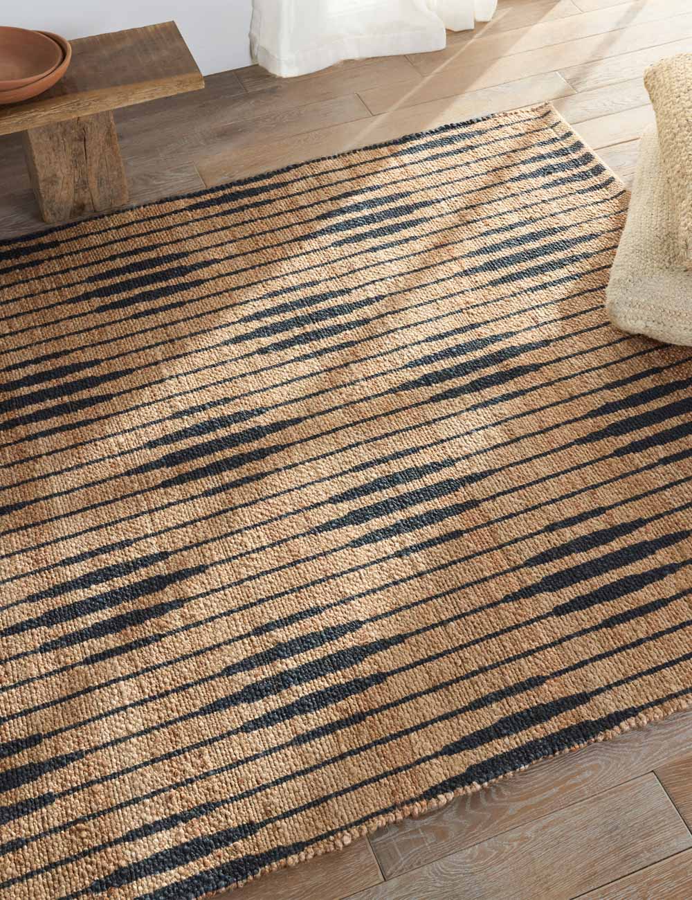 Claron Handwoven Jute Rug - Natural Eco-Friendly Floor Mat for Living Room, Bedroom & Home Decor | Durable & Stylish Bohemian Design