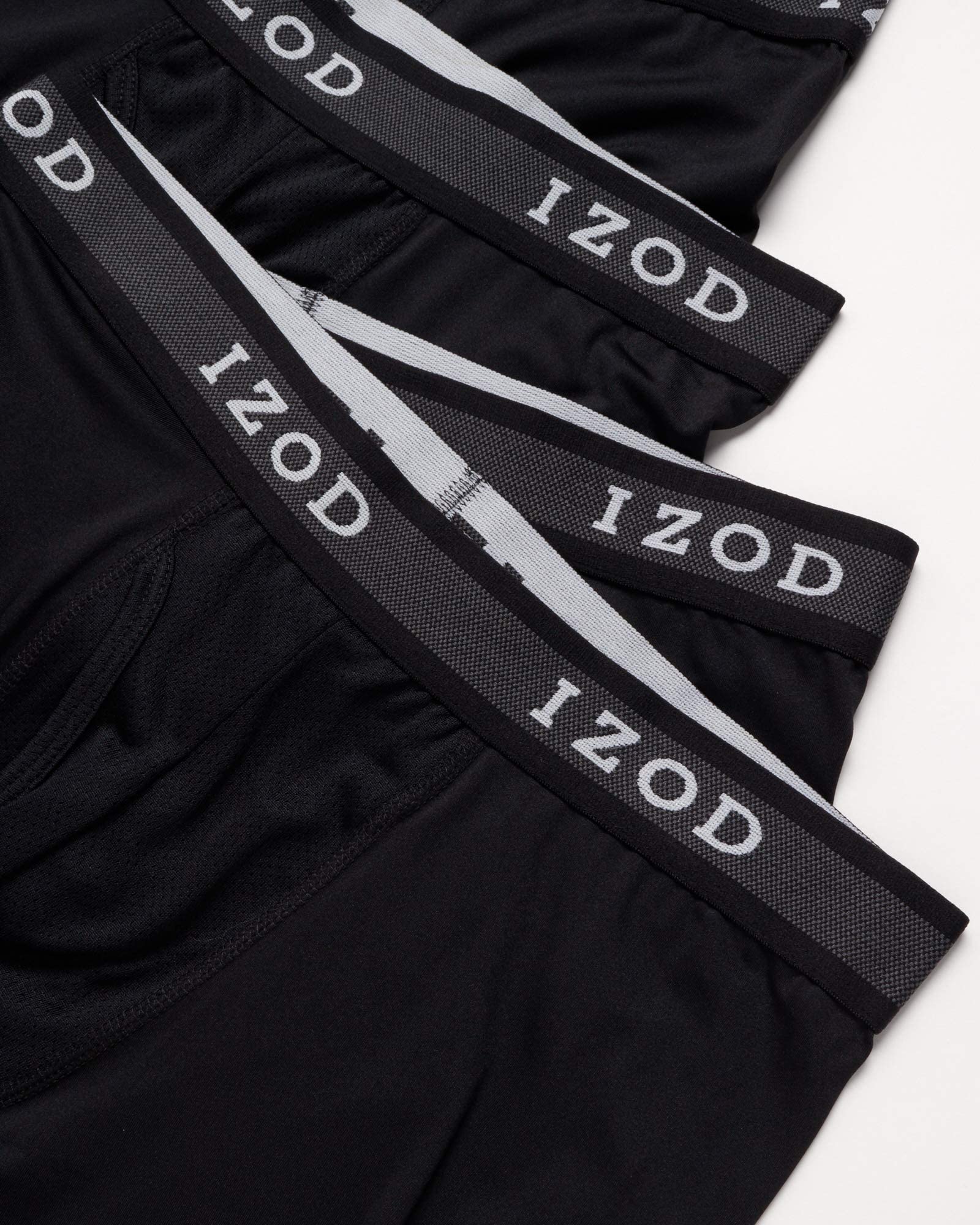 IZOD Men's Performance Boxer Briefs 5-Pack - Breathable Mesh Pouch Underwear for Active Lifestyles | Gym, Workout & Everyday Comfort