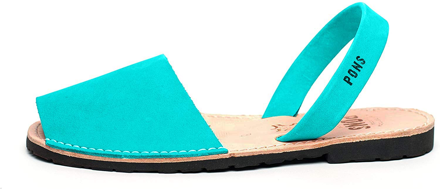 Avarca Pons Wedge Sandals for Women - Comfortable Black Leather Summer Shoes Size 7 | Casual Walking, Beach Vacation & Everyday Wear