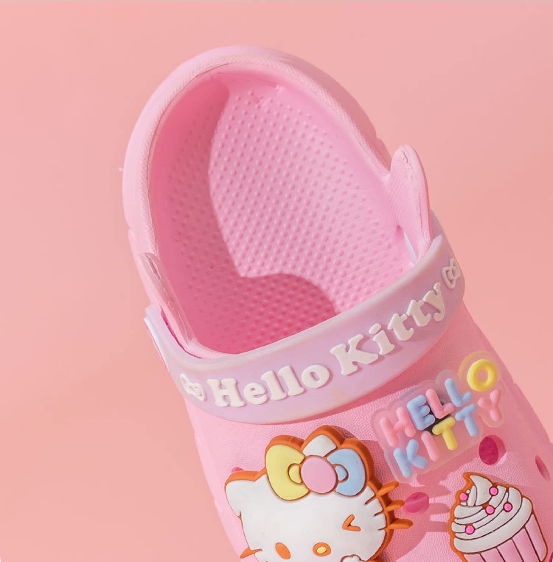 Hello Kitty Bear Hood Clogs Slip-On Water Shoes for Girls & Kids - Comfortable Summer Sandals for Beach, Pool & Outdoor Play