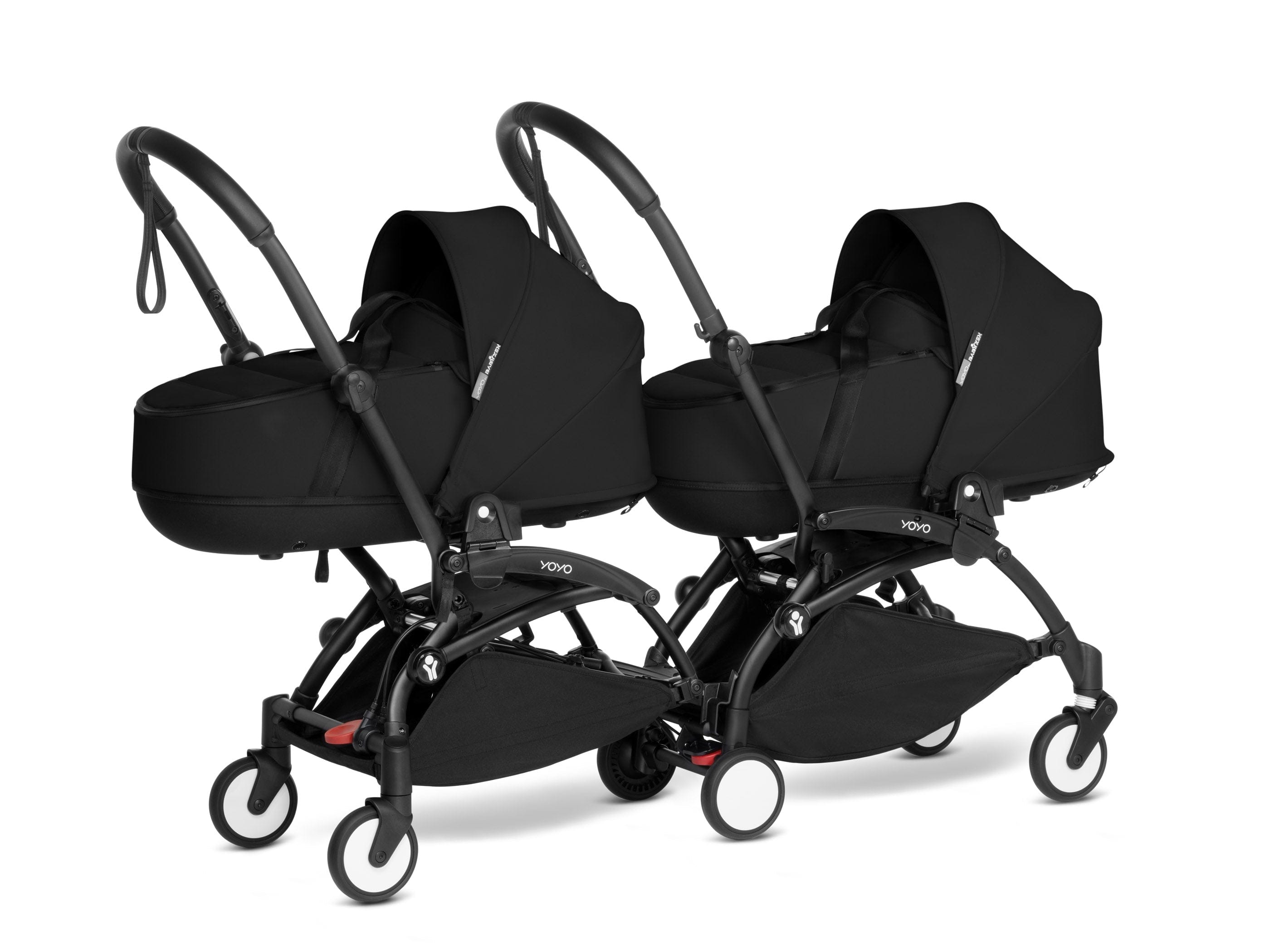 Stokke YOYO 3 Double Stroller with Bassinet - Lightweight Compact Travel Stroller for Twins - Perfect for Air Travel, City Walks & Outdoor Adventures