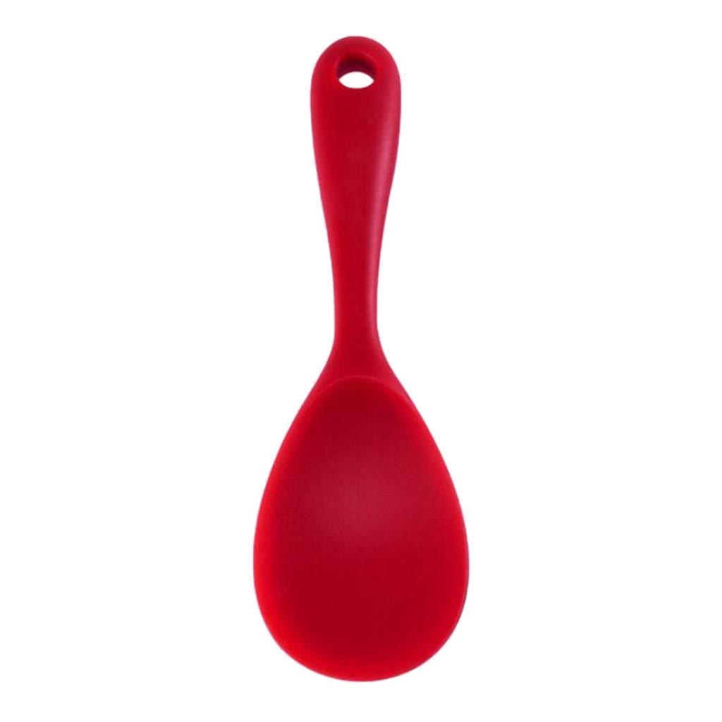 Non-Stick Rice Spoon - Durable Kitchen Utensil for Serving Rice, Pasta & Stir-Fry - Perfect for Home Cooking & Meal Prep (Red)