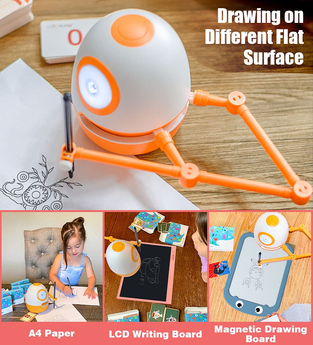 Genius Kit STEM Learning Robot Toy for Kids Ages 3-8 - Educational Birthday Gift for Boys & Girls - Teaches Math, Spelling, Words & Drawing - Perfect for Preschool & Kindergarten Classroom or Home Learning