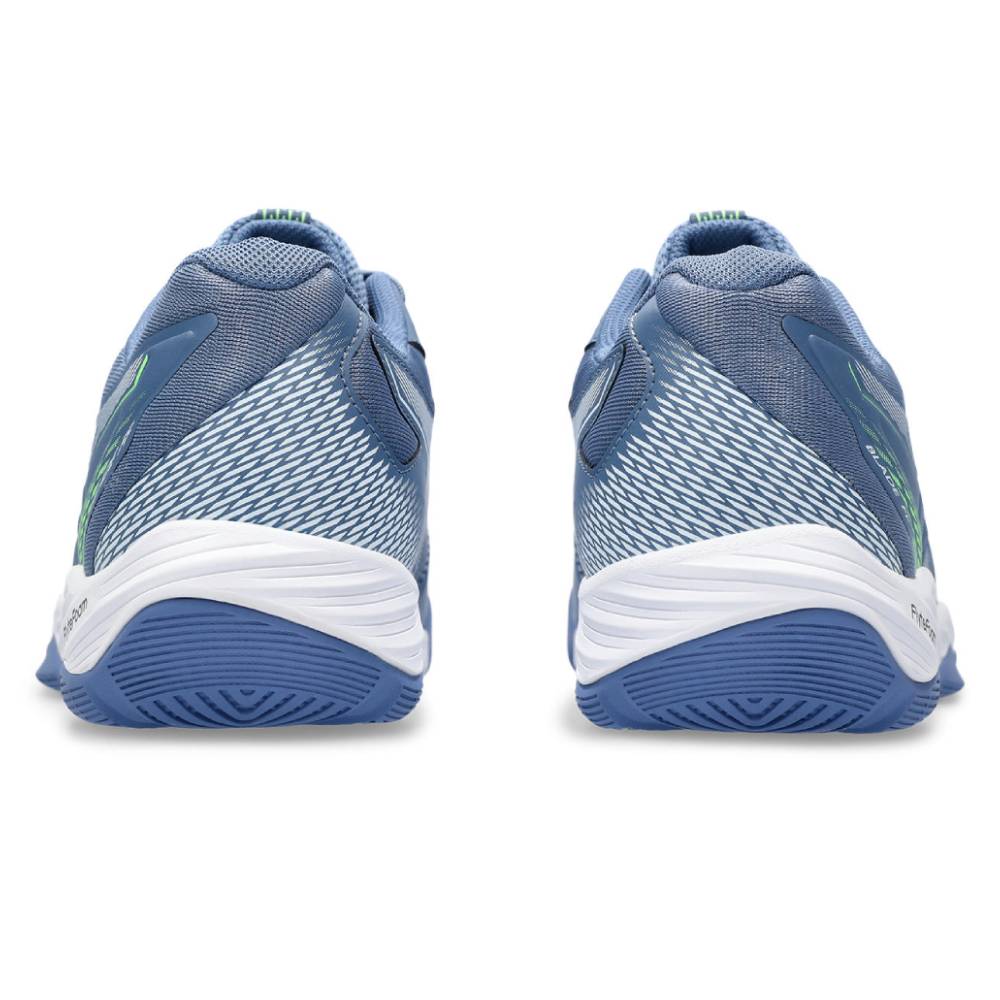 ASICS Blade FF Men's Indoor Volleyball Shoes - Lightweight Court Shoes for Badminton/Tennis/Squash (Blue/Lime) - Perfect for Competitive Play & Training Sessions
