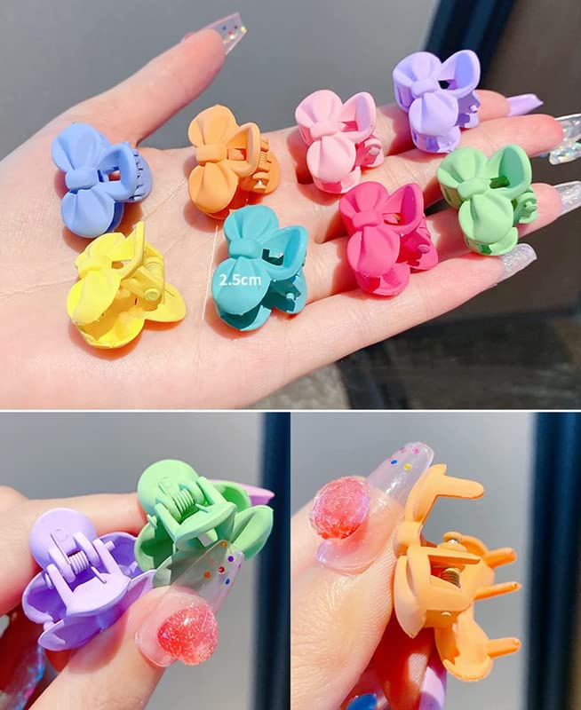 Shidara 40-Piece Baby Girls Hair Claw Clips Set - Cute Mini Princess Hair Accessories with Flowers for Toddlers, Kids & Teens | 4 Styles & Candy Colors | Perfect for School, Parties & Daily Wear
