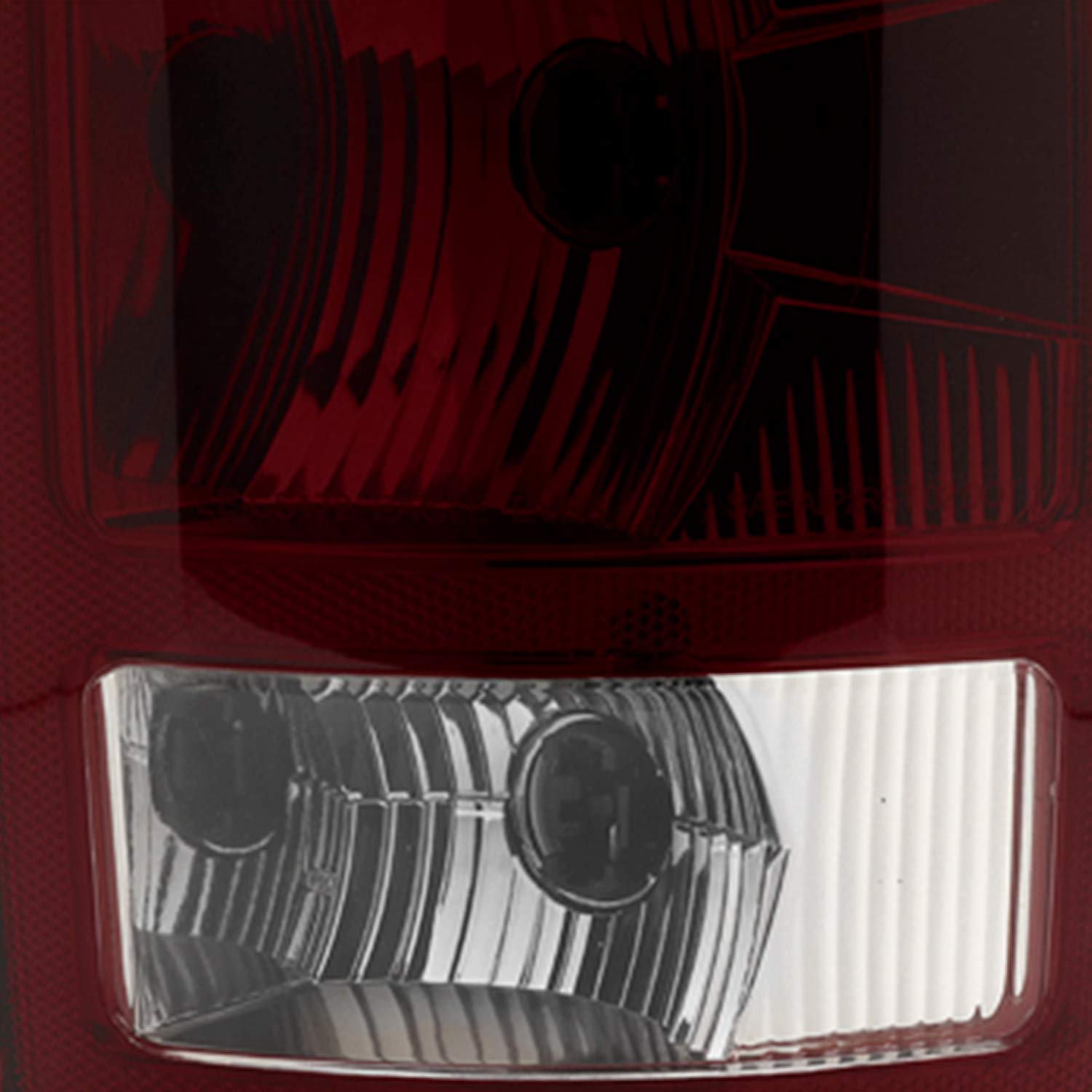 AKKON Dark Red LED Tail Lights for 2002-2006 Dodge Ram 1500 & 2003-2006 Ram 2500/3500 - Pair with Circuit Board & 3rd Brake Light - Upgrade Your Truck's Style and Safety for Night Driving