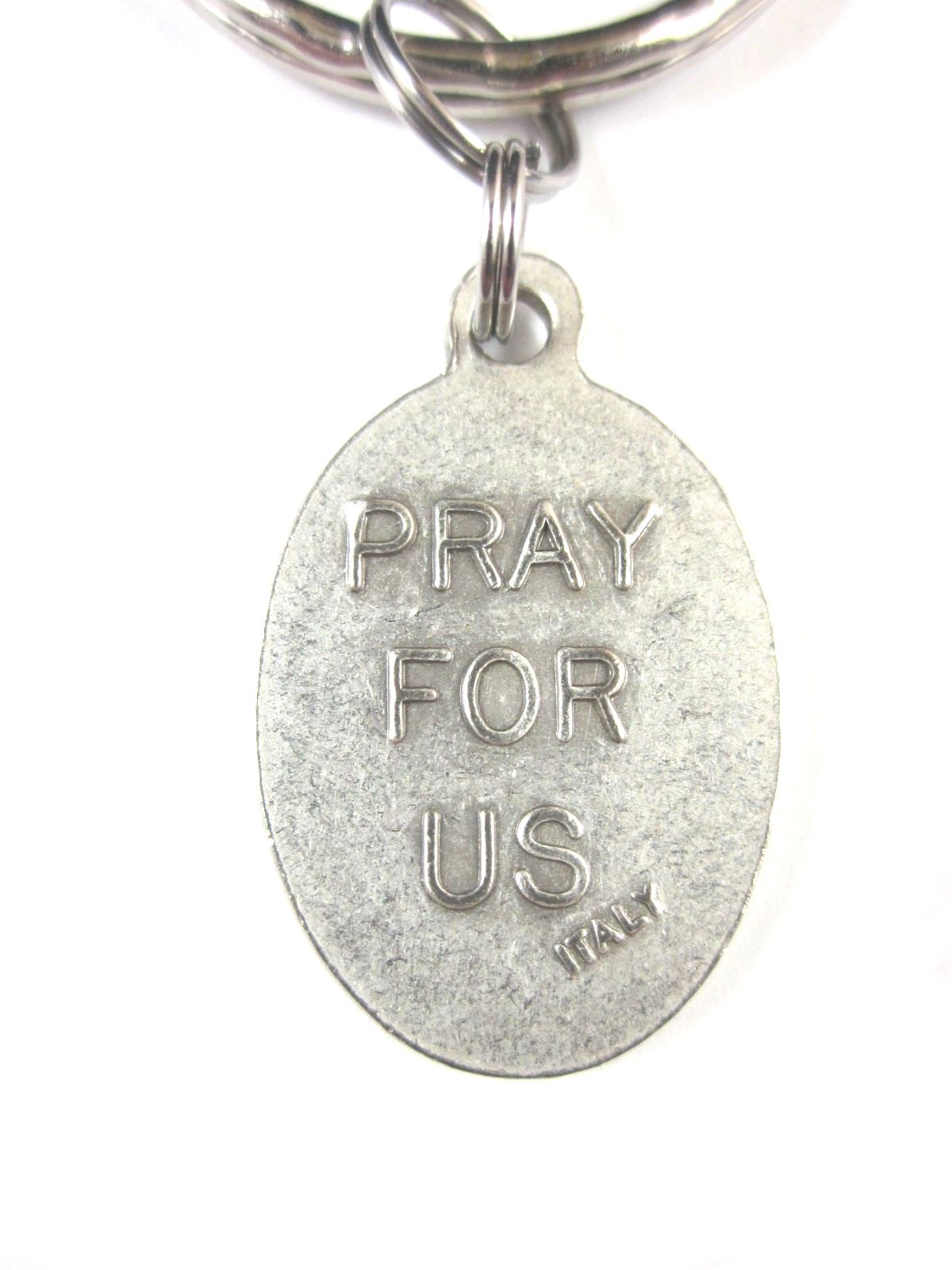 St. Vincent de Paul Medal Italy Key Ring - Religious Gift Box with Prayer Card - Perfect for Baptism, First Communion & Confirmation Gifts