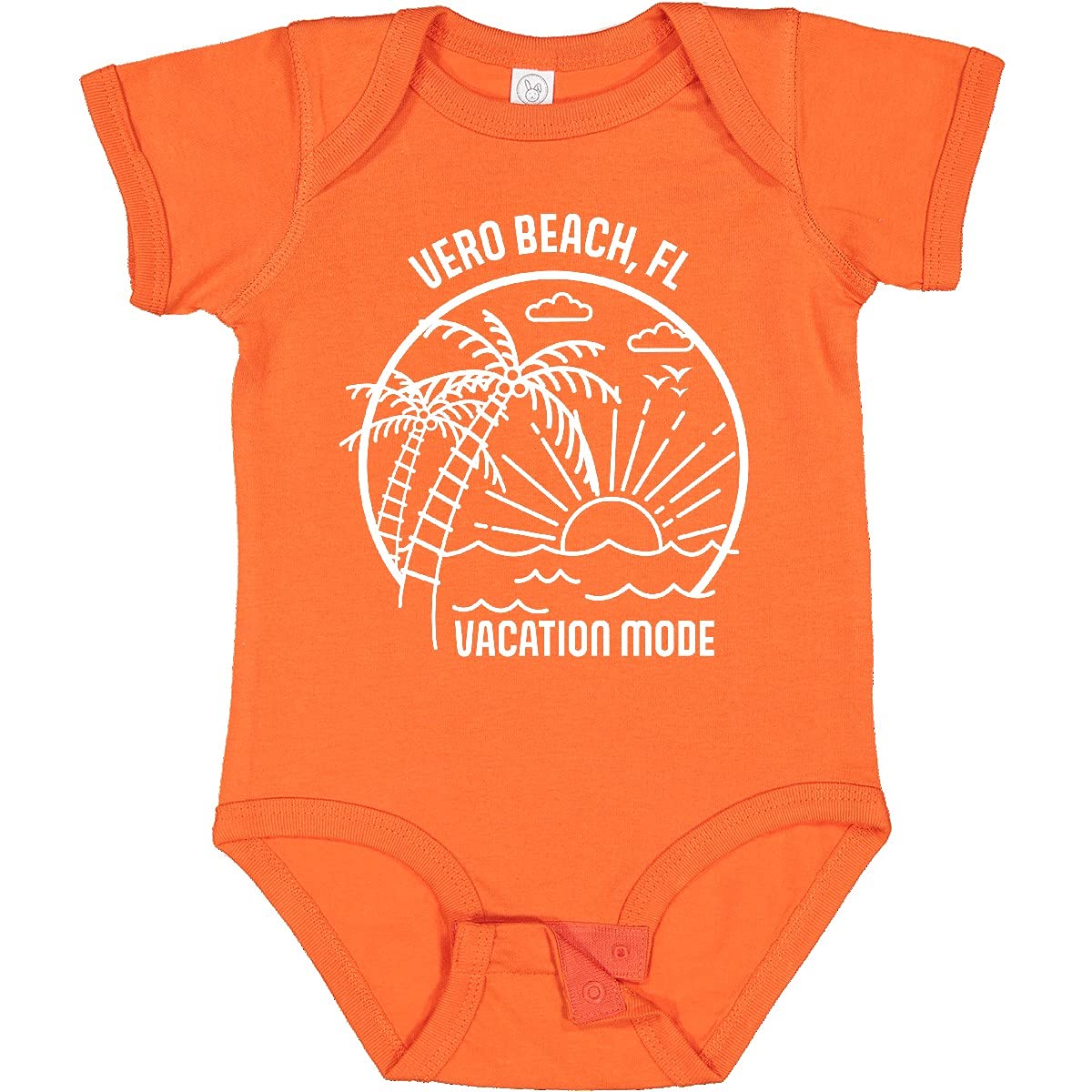 Inktastic Summer Vacation Mode Vero Beach Florida Baby Bodysuit - Cute Outfit for Beach Trips, Family Photos & Florida Vacations