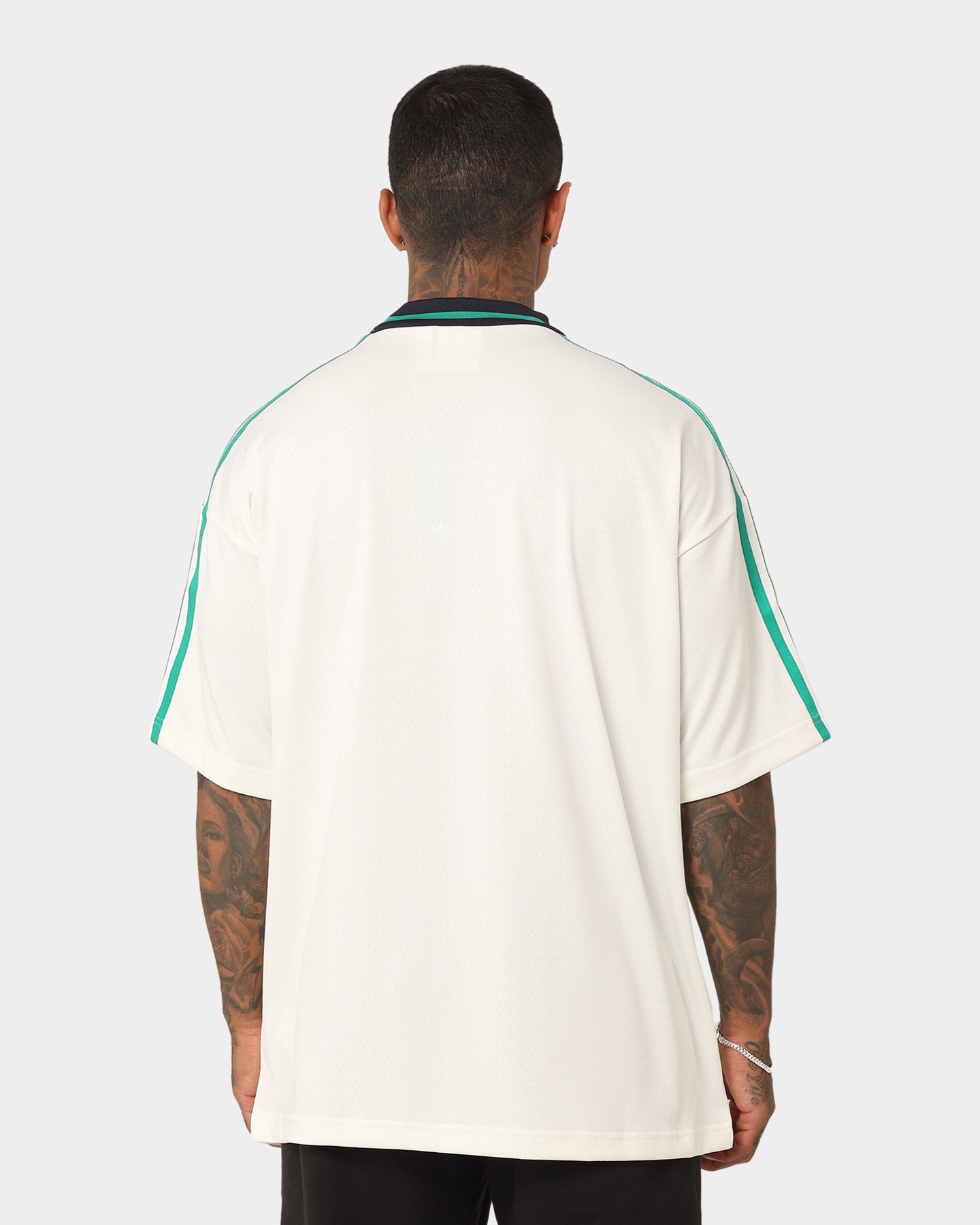 Adidas Premium High-Quality T-Shirt for Men - Off White & Court Green - Casual Wear, Gym, and Street Style Fashion