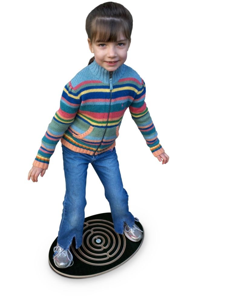 Challenge & Fun Labyrinth Balance Board Game with Rolling Marbles - Improve Focus & Coordination for Kids & Adults - Perfect for Home, Office & Classroom Brain Breaks