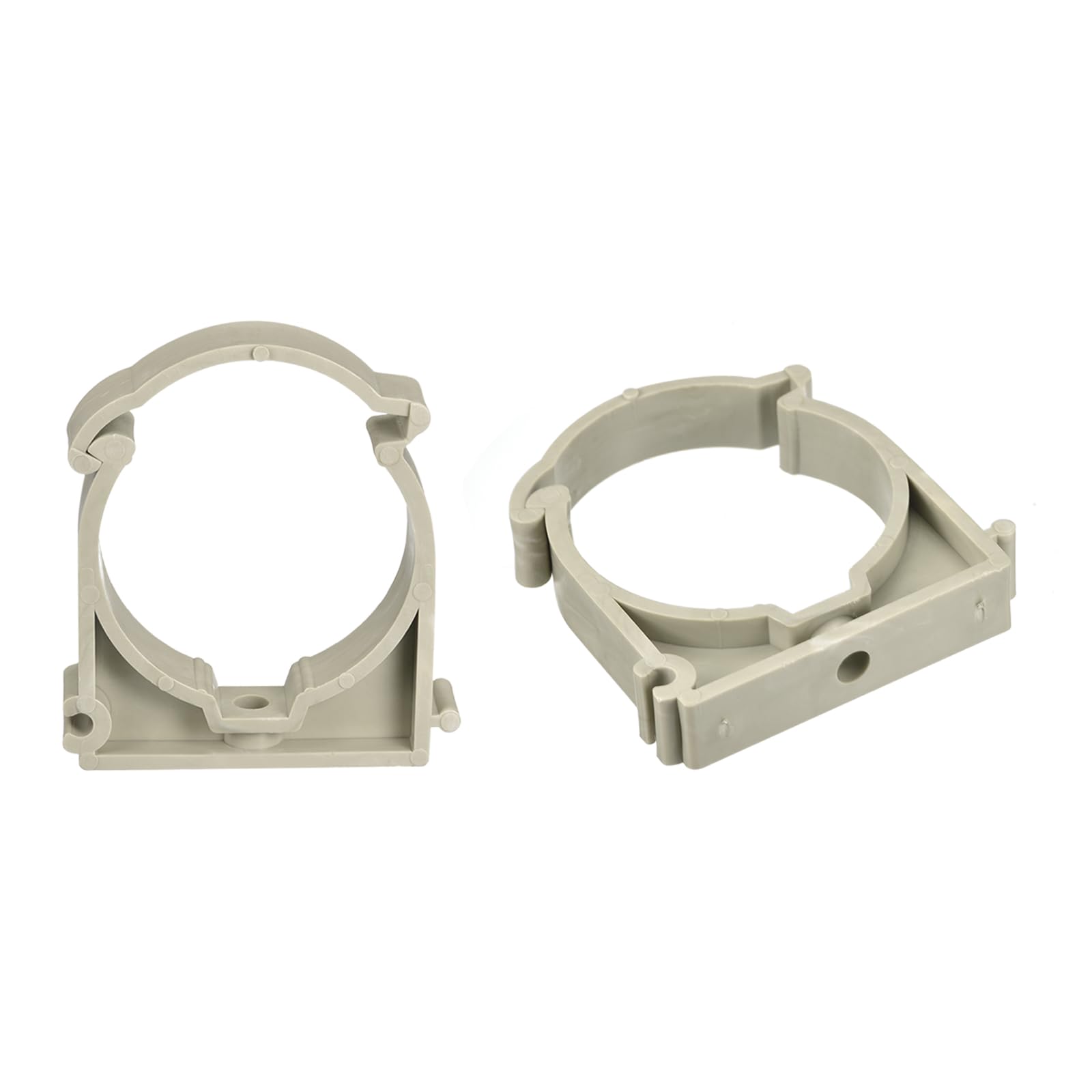 uxcell 25mm PPR Pipe Clamps - 12pc Gray Hose Fittings for Water Supply