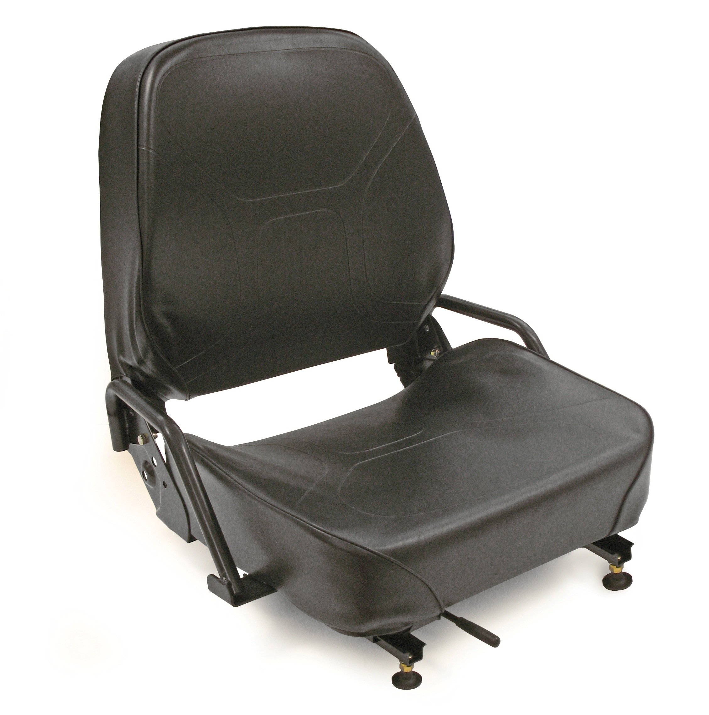 Intella 89139281 Vinyl Forklift Flip Forward Seat with Safety Switch - Compatible with LP Tank Access - Durable & Ergonomic Design for Warehouse and Industrial Use