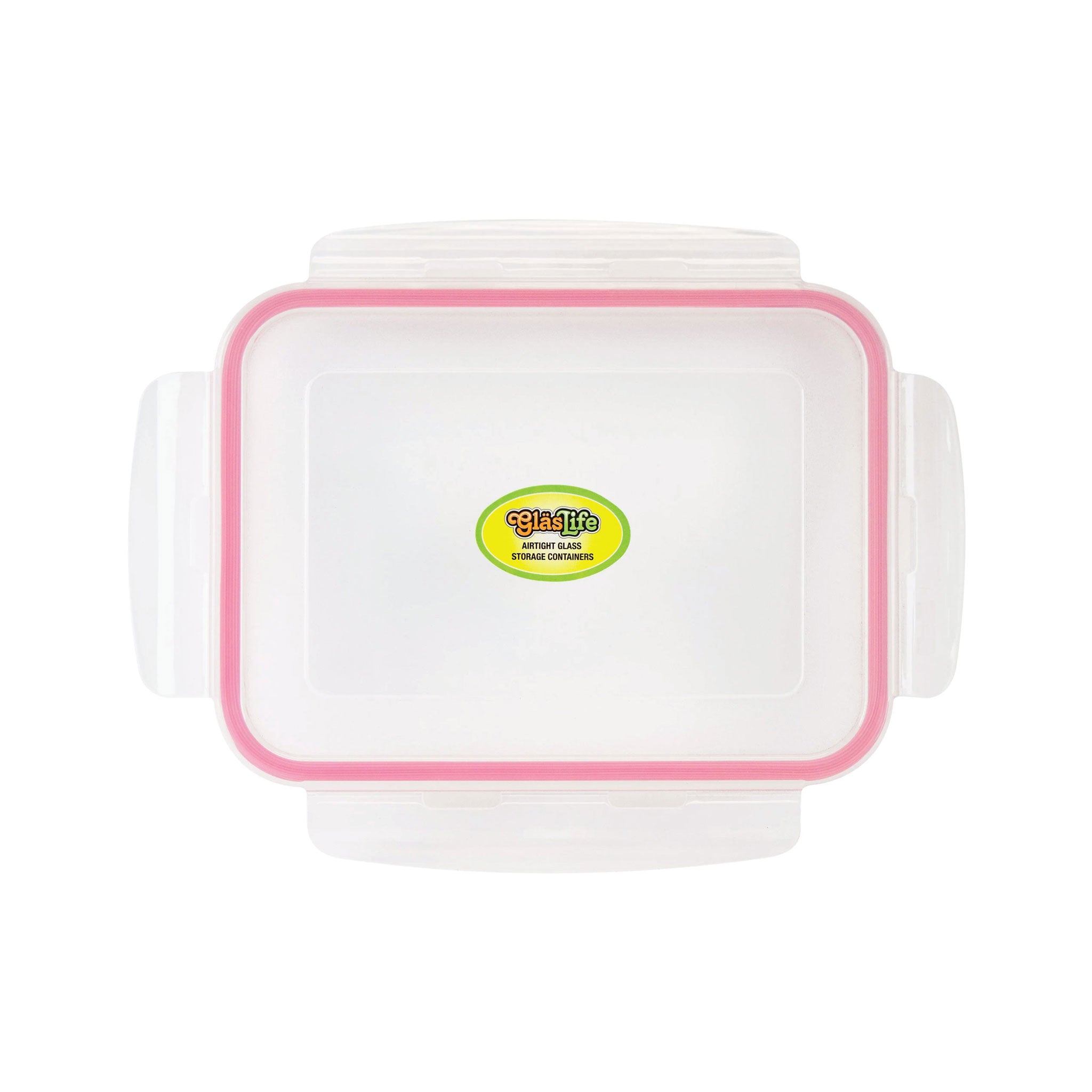 GlasLife® Airtight Rectangular Food Storage Container Lid - BPA Free, Leak Proof - Perfect for Meal Prep, Leftovers & Pantry Organization
