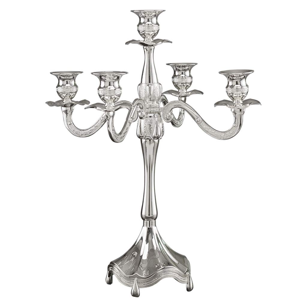 YIFEI2013-SHOP European 5-Head Candle Holders - Elegant Candlestick for Romantic Dinner, Hotel Decor & Home Decoration - Perfect for Wedding Centerpieces, Holiday Tablescapes & Cozy Ambiance