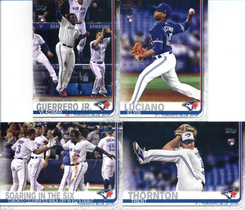 2019 Topps Update Baseball Toronto Blue Jays Team Set - 13 Cards Featuring Vladimir Guerrero Jr. & Rising Stars | MLB Collectibles for Fans & Trading Card Enthusiasts | Perfect for Display, Trading, and Memorabilia Collections