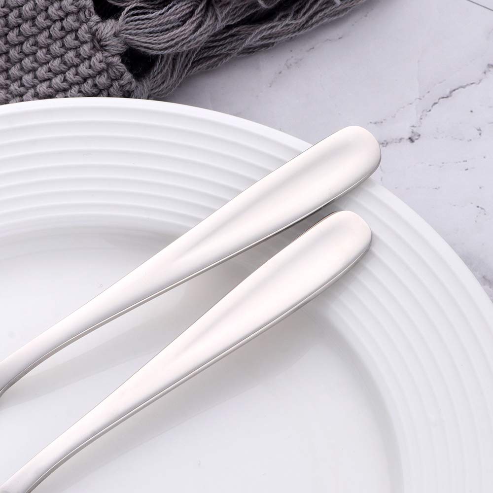 Premium Stainless Steel Butter & Cheese Spreader Knife Set of 6 - Silver Breakfast Dessert Knives for Kitchen, Sandwich Making & Butter Dish - Perfect for Brunch, Tea Parties & Gourmet Cooking
