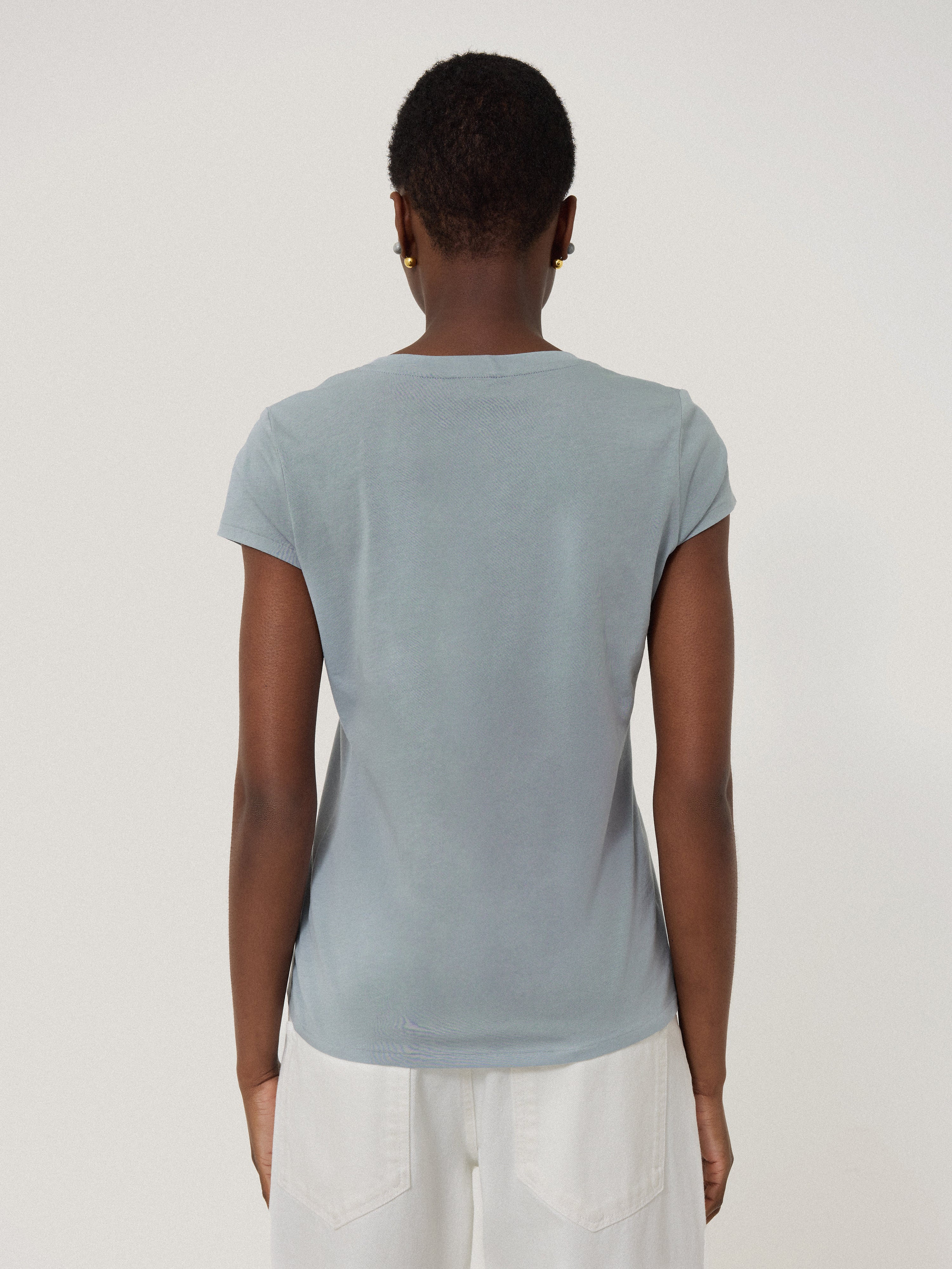 Supima Cotton Scoop Neck T-Shirt for Women | Soft Breathable Summer Tee | Casual Wear, Layering & Everyday Outfits