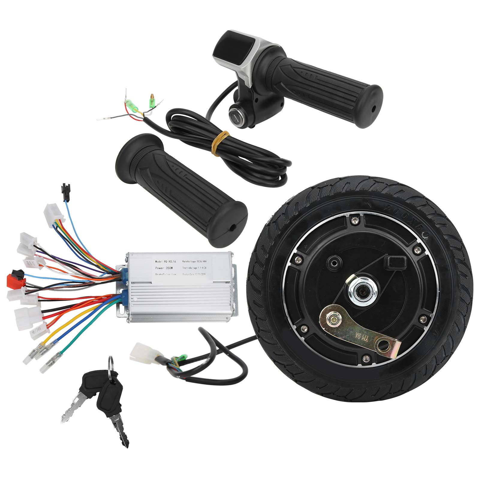 8 Inch Electric Scooter Conversion Kit - Brushless Hub Motor for DIY E-Scooters - Smooth Ride & Easy Installation - Perfect for Commuting, Campus Travel & Urban Mobility