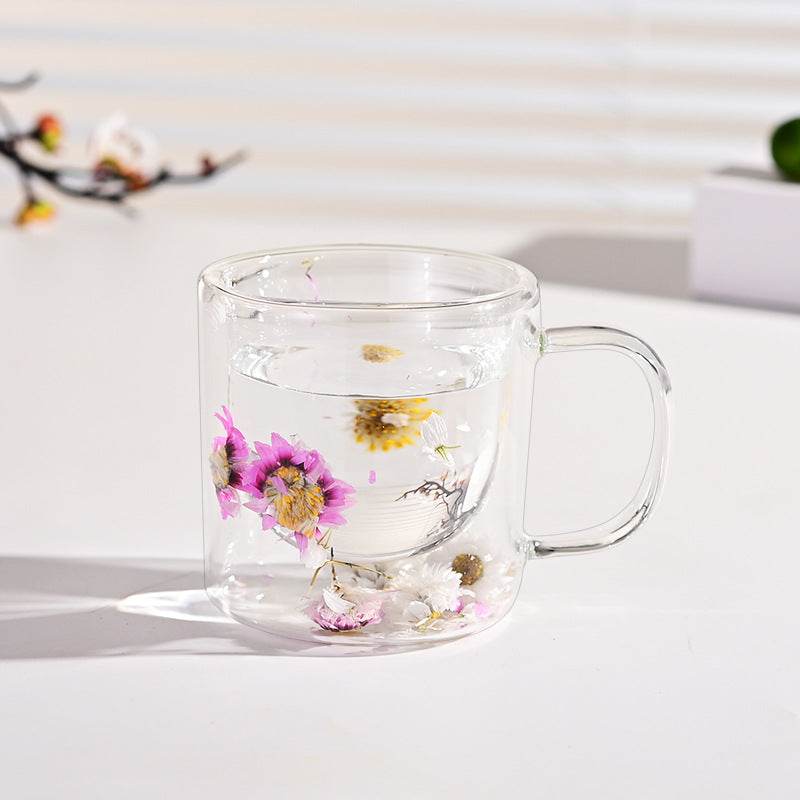 Green Dried Flower Cup