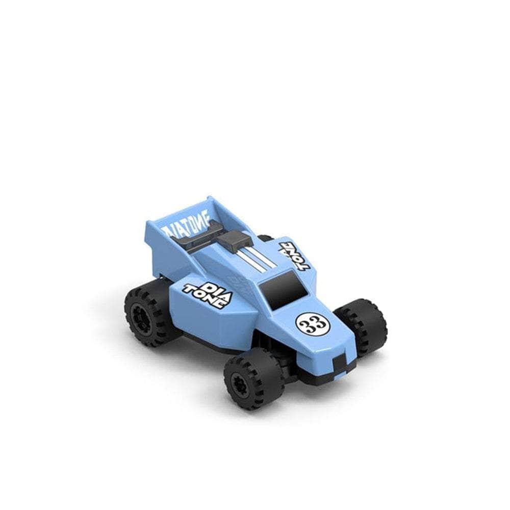 Diatone 1:76 Q33 Karting RC Racing Car Set - 60min Playtime, Ready-to-Run w/ 2 Cars, Extra Body, Transmitter & Charger (Blue) - Perfect for Indoor Racing, Kids Birthday Gifts & Family Fun Activities
