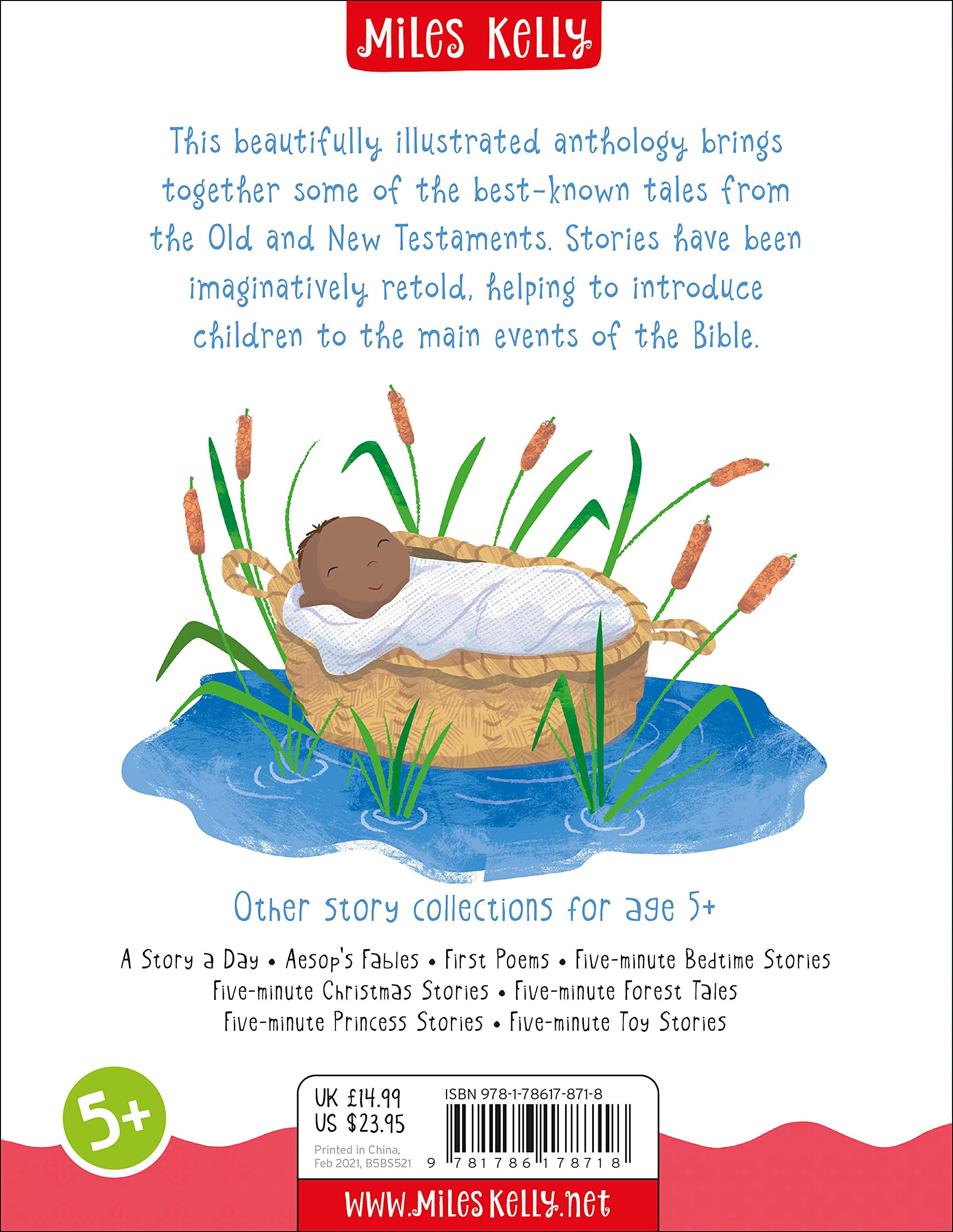 5-Minute Bible Stories for Kids - Short Inspirational Bedtime Stories for Children - Perfect for Family Devotions & Sunday School Lessons