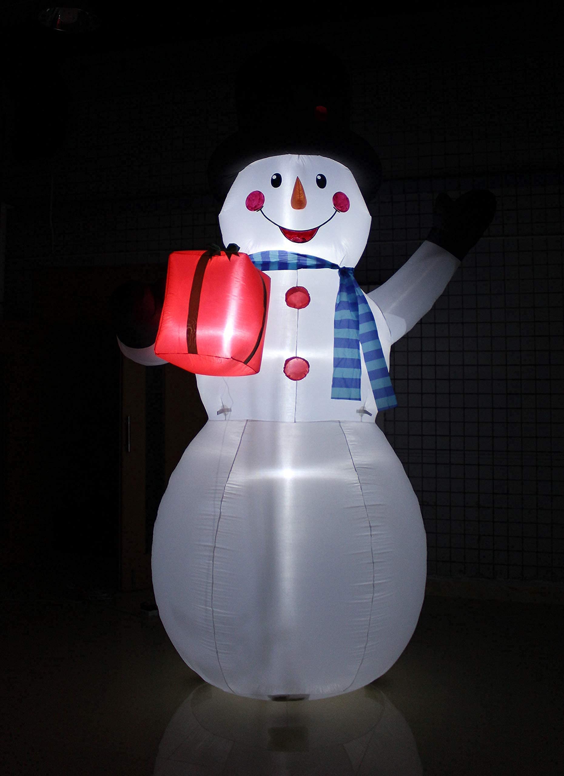 12ft Giant Inflatable Christmas Snowman & Tree Decorations Set with Lights - Outdoor Holiday Party Decor for Yard, Lawn, and Home - Perfect for Xmas Celebrations, Family Gatherings, and Neighborhood Displays