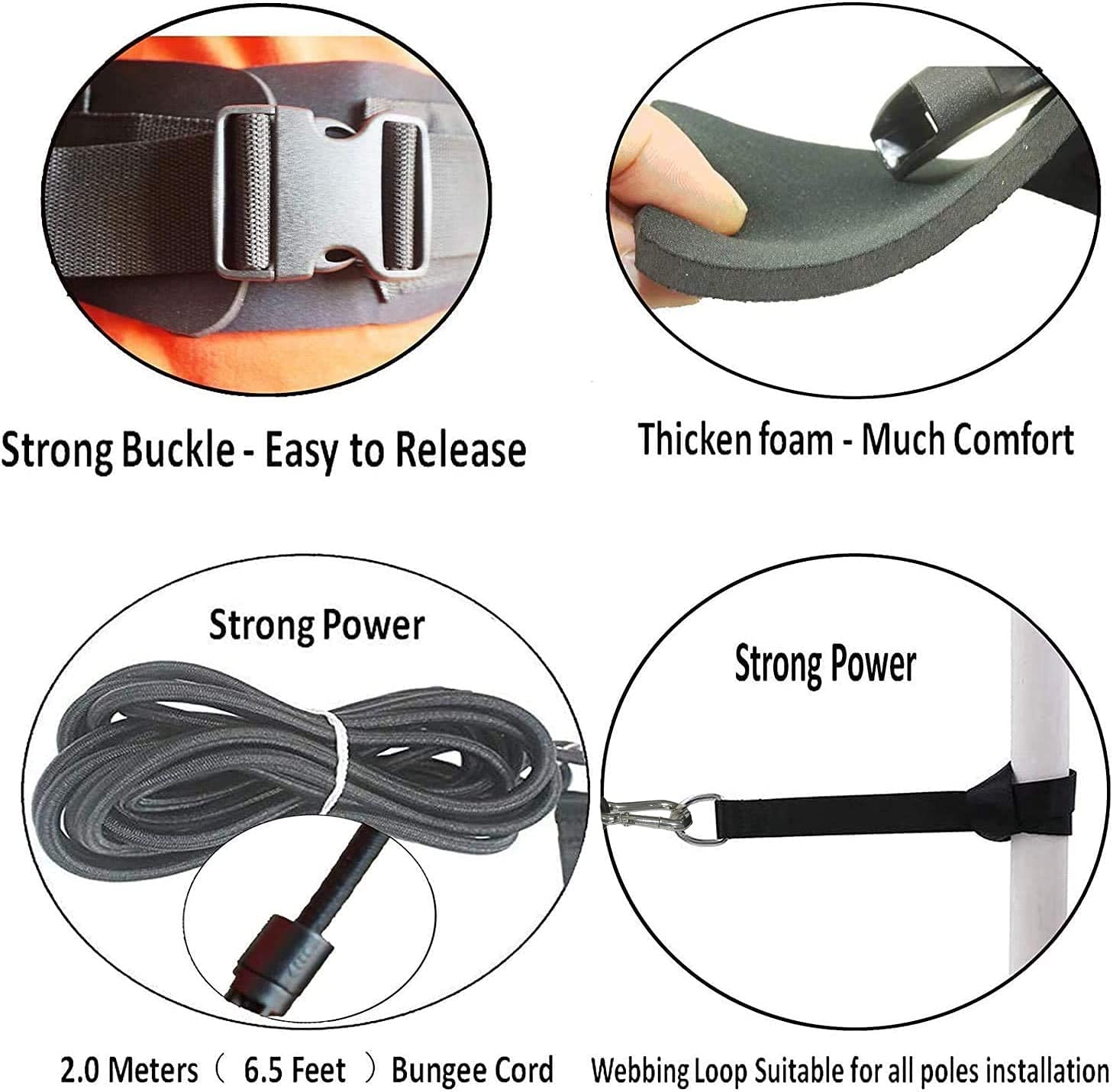 Premium Swim Training Belt Set - High Resistance Tether for Open Water & Pool Swimming | Stationary Swimmer Lap Training Leash | Swim Safety Gear for Outdoor & Indoor Workouts