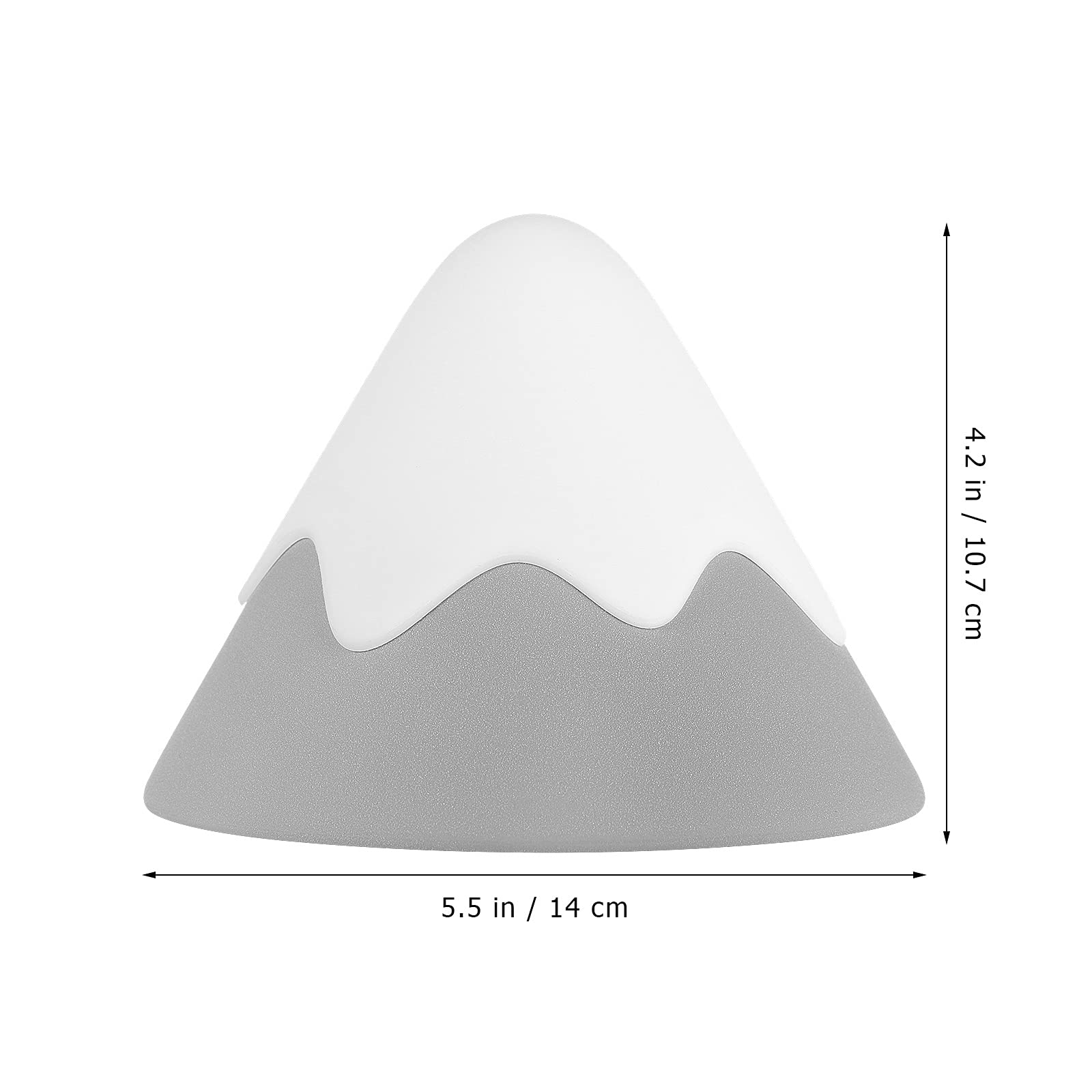 Rechargeable LED Night Light for Kids - Snow Mountain Shaped Nursery Lamp, Bedside Table Lamp for Baby Room | Perfect for Bedtime Stories, Night Feeding & Nursery Decor