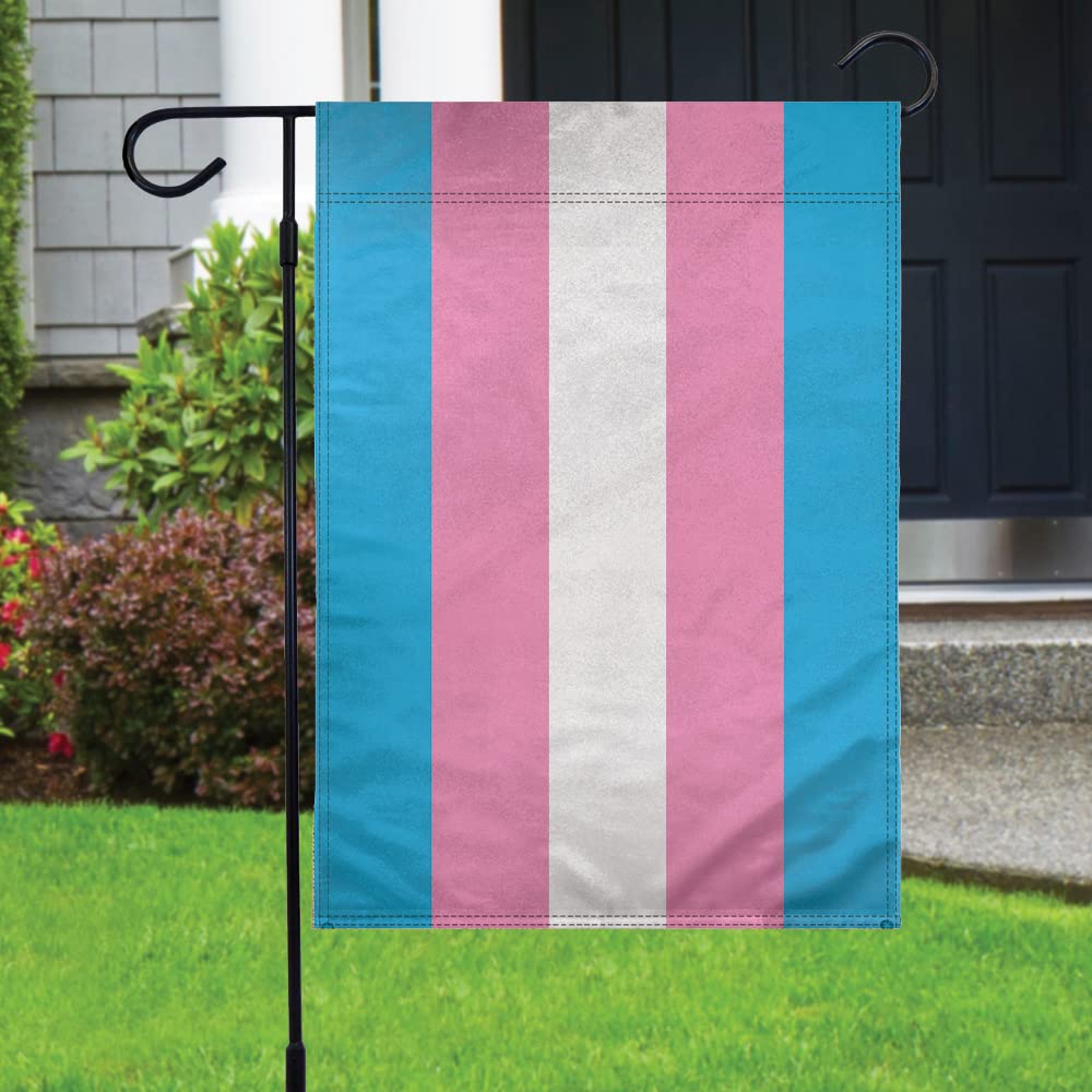 12x18 Double Sided Transgender LGBT+ Pride Garden Flag - Rainbow LGBTQ+ Yard Decoration for Porch, Garden & Home Decor | Perfect for Pride Month, Parades & Ally Support