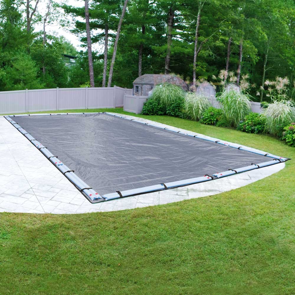Pool Mate 342040R-PM Heavy-Duty 20x40 ft Slate Blue In-Ground Winter Pool Cover - Commercial Grade Protection for Cold Weather - Perfect for Backyard, Residential & Commercial Pools
