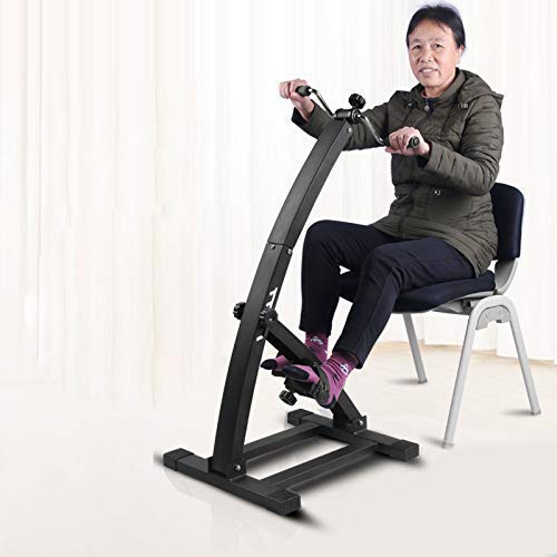 Deluxe Folding Pedal Exerciser - Portable Arm & Leg Workout Machine with Adjustable Resistance, Compact Desk Cycle for Office & Home Fitness - Perfect for Low Impact Exercise While Working, Watching TV or Rehab