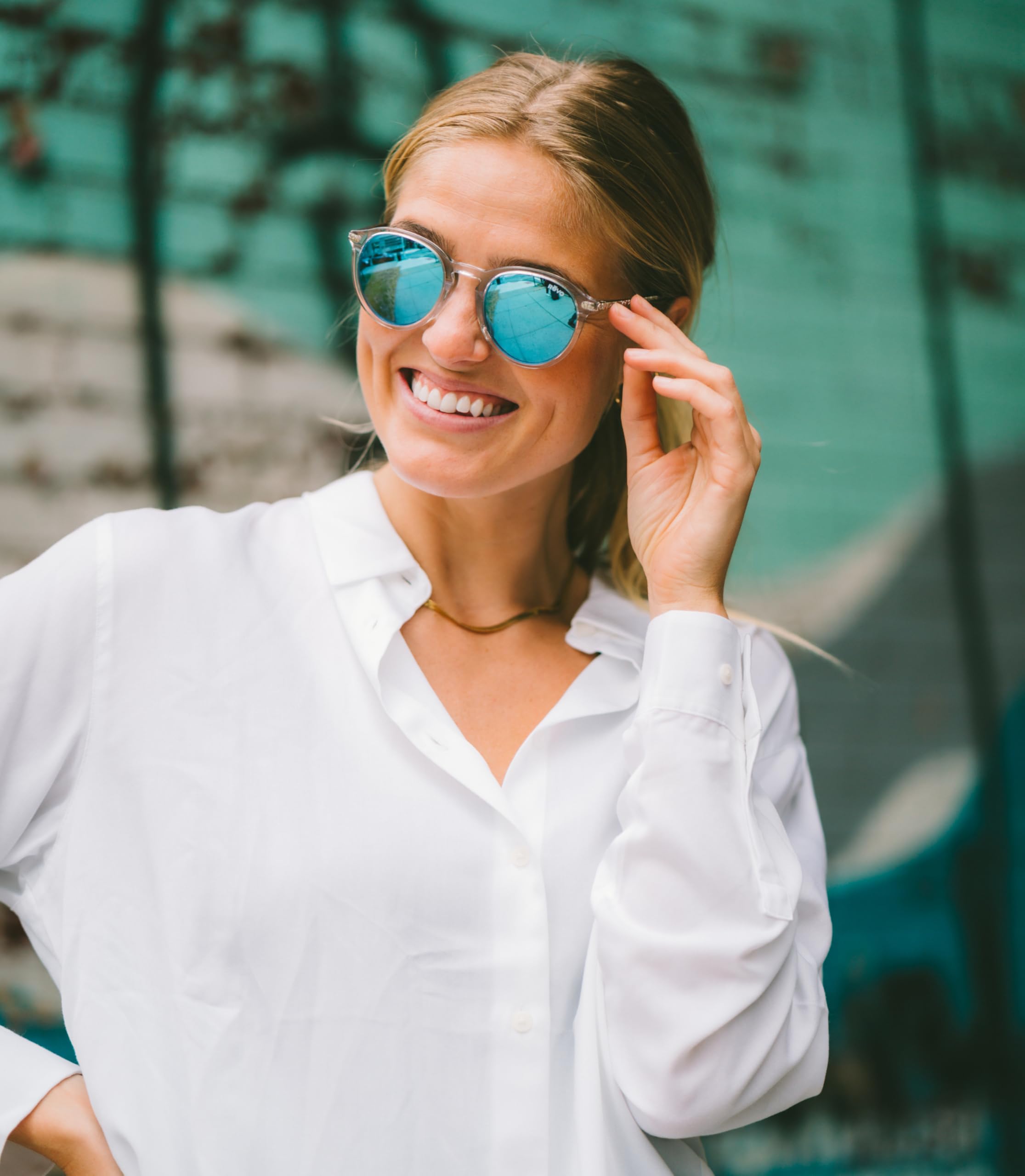 Revo Atlas Polarized Sunglasses - Square Frame with Crystal Glass Lens for UV Protection - Perfect for Driving, Running & Outdoor Activities