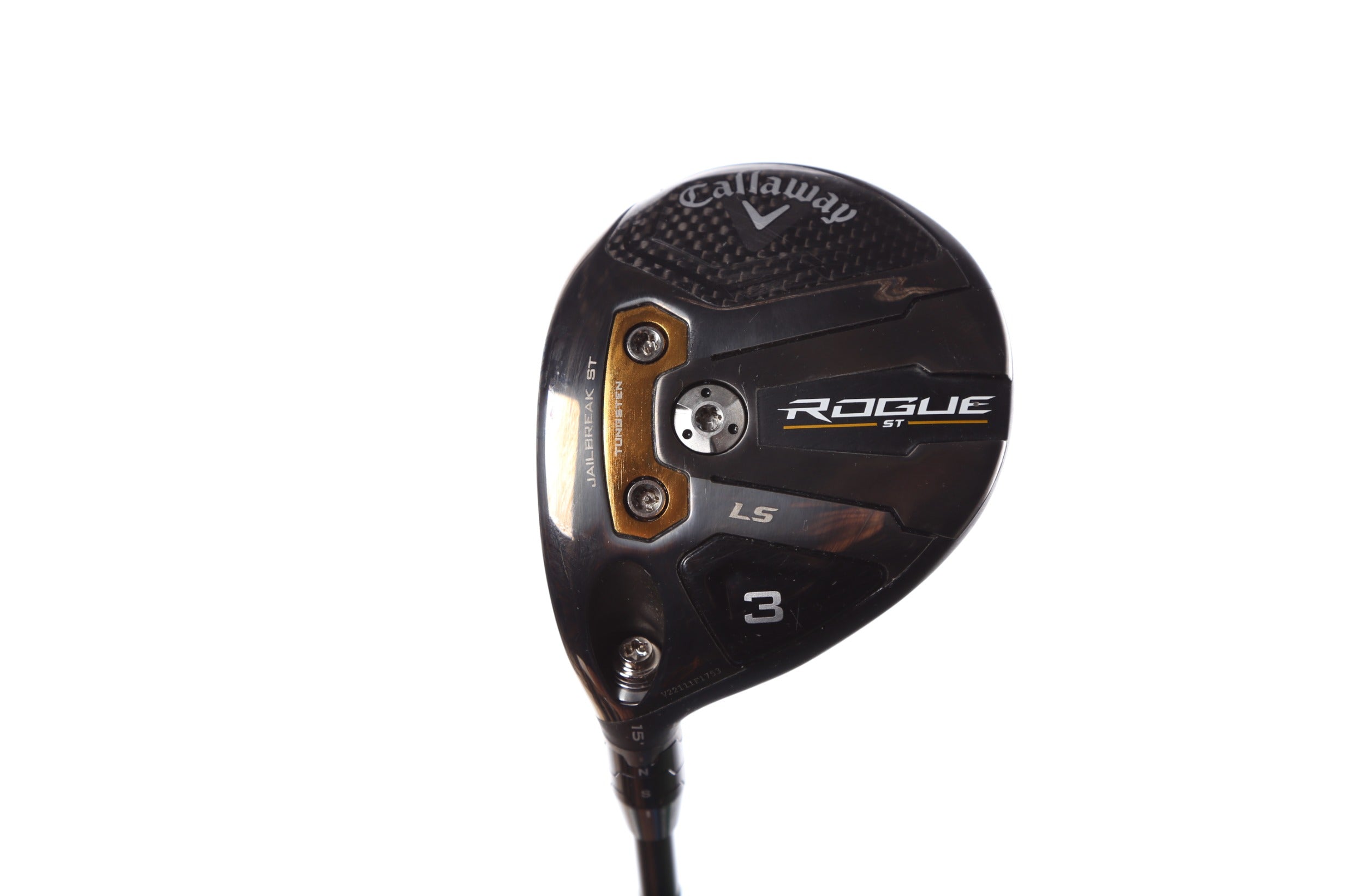 Used Callaway Rogue ST LS 3 Wood Left Handed 15° Extra Stiff Flex Golf Club - Perfect for Long-Distance Shots on the Fairway