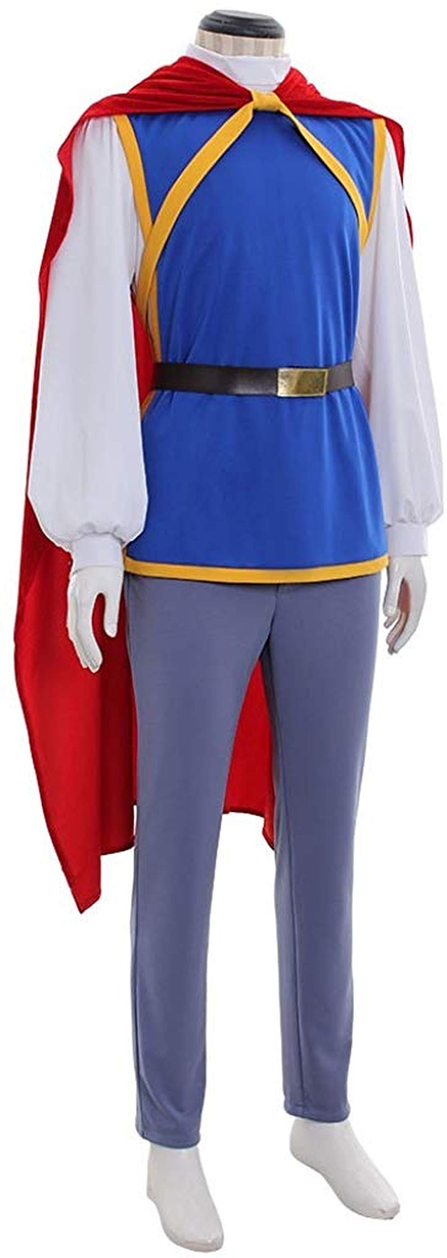 Snow White Prince Cosplay Suit for Men - Grimm's Fairy Tales Costume for Halloween, Themed Parties & Renaissance Fairs