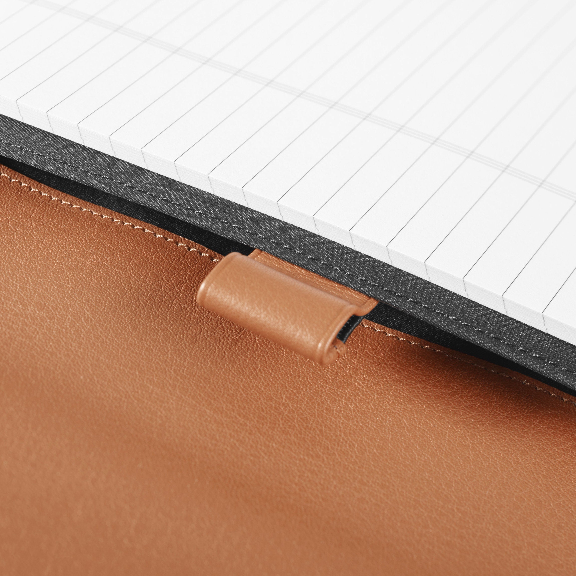 Premium Leather Executive Zippered Portfolio Briefcase - Cognac Brown for Business & Travel - Perfect for Professionals, Meetings & Office Use