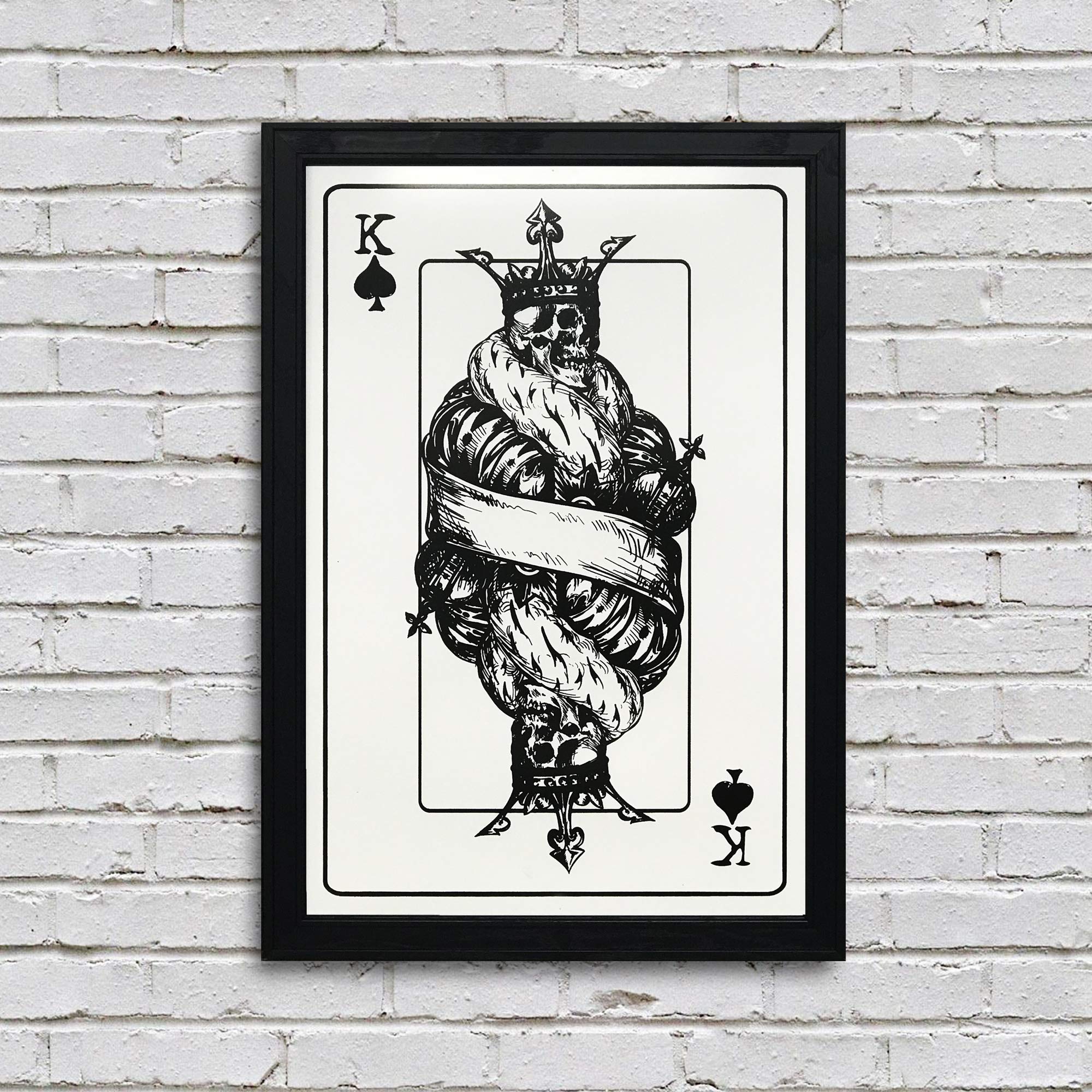 Poker Card Poster Art Prints - Unique Gifts for Poker Lovers - Royal Flush Wall Decor - Premium Playing Cards Artwork - Perfect for Game Rooms, Man Caves & Poker Party Decorations