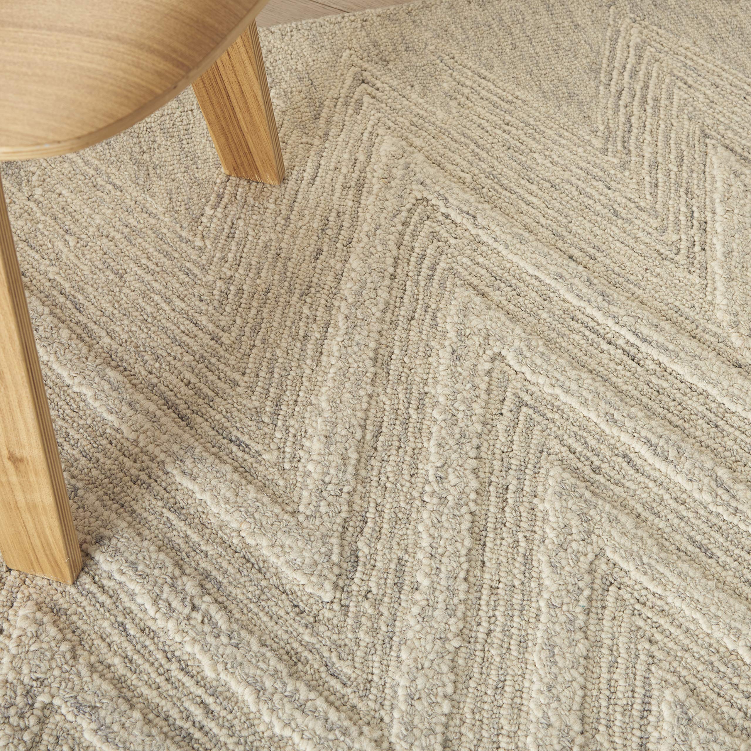 Nourison Linked Bohemian Ivory/Grey 3'9